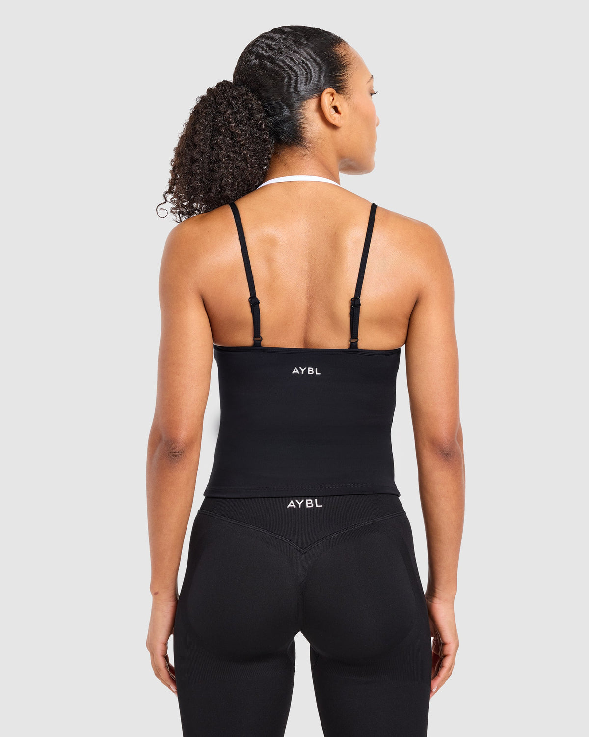 Double Layered Tank Top - Zwart/Wit