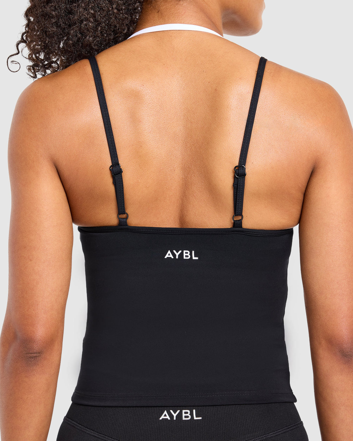 Double Layered Tank Top - Zwart/Wit