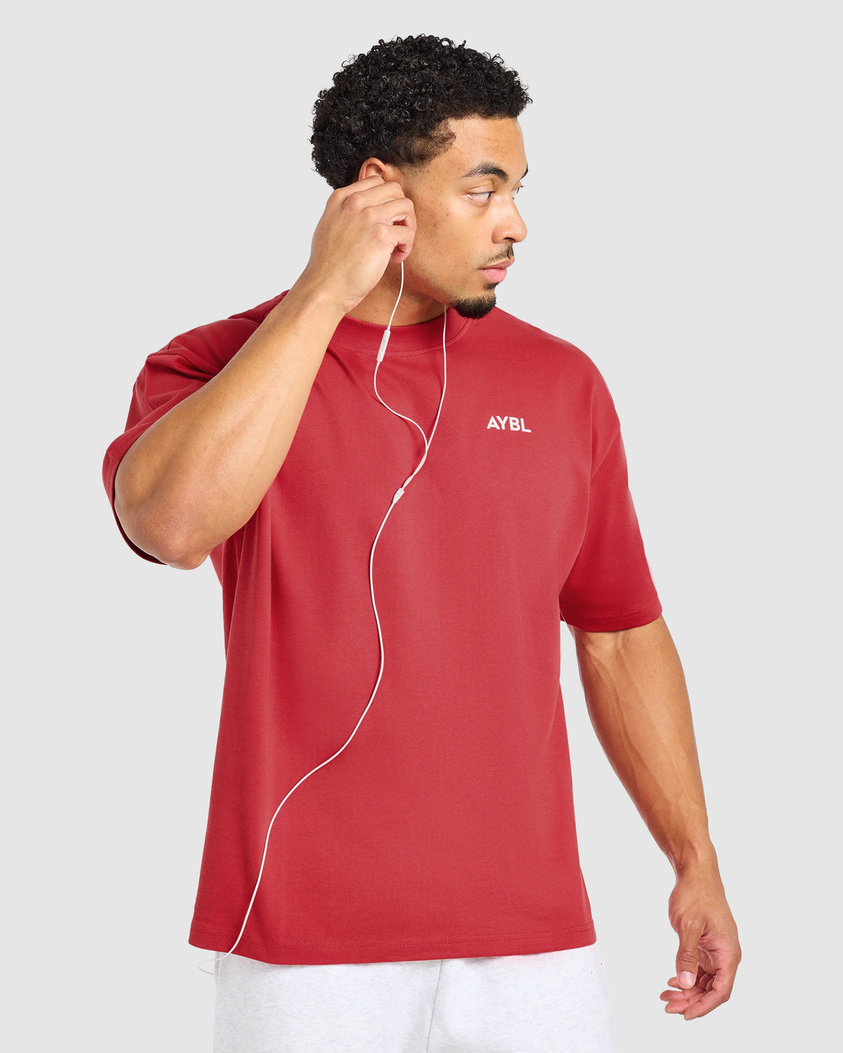 Essential Oversized T Shirt - Rood