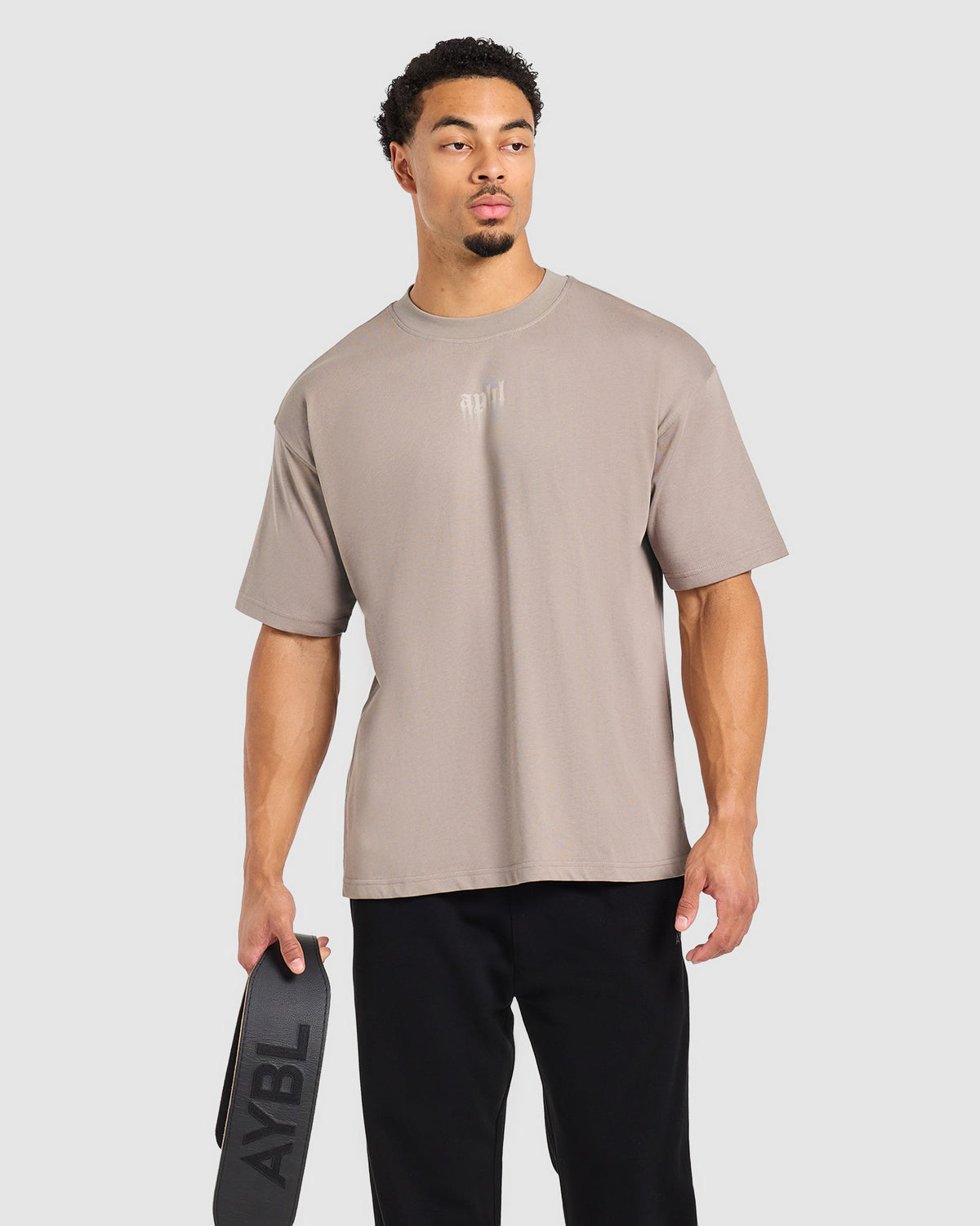 Gothic Blur Oversized T Shirt - Fog