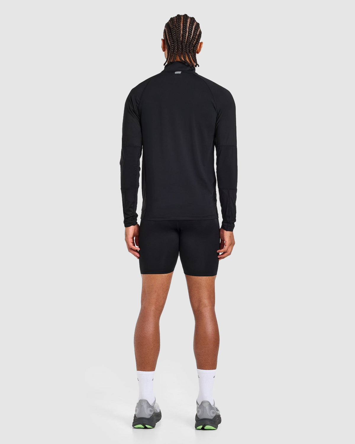 Run 1/4 Zip Pullover - Zwart