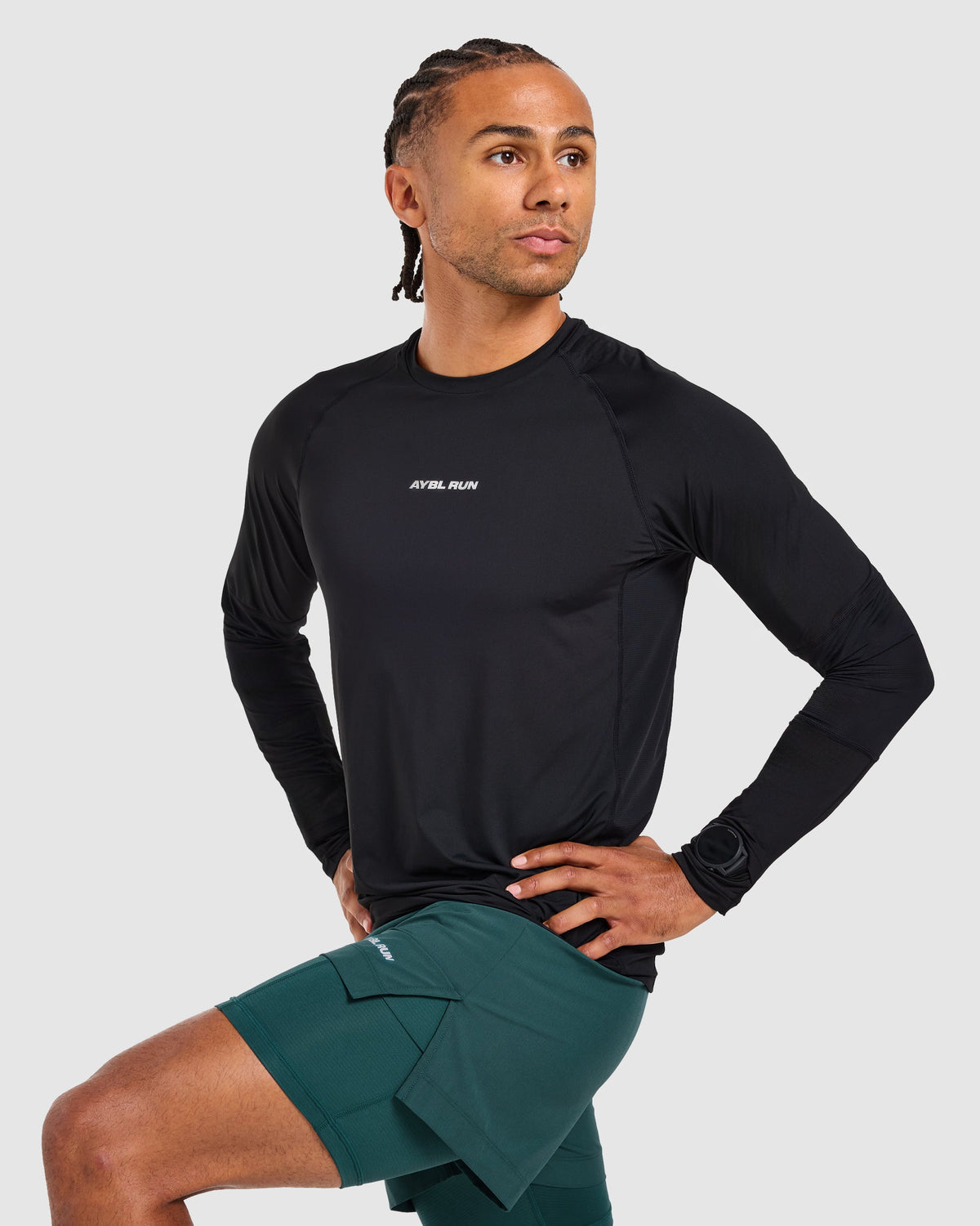 Run Long Sleeve T Shirt - Zwart