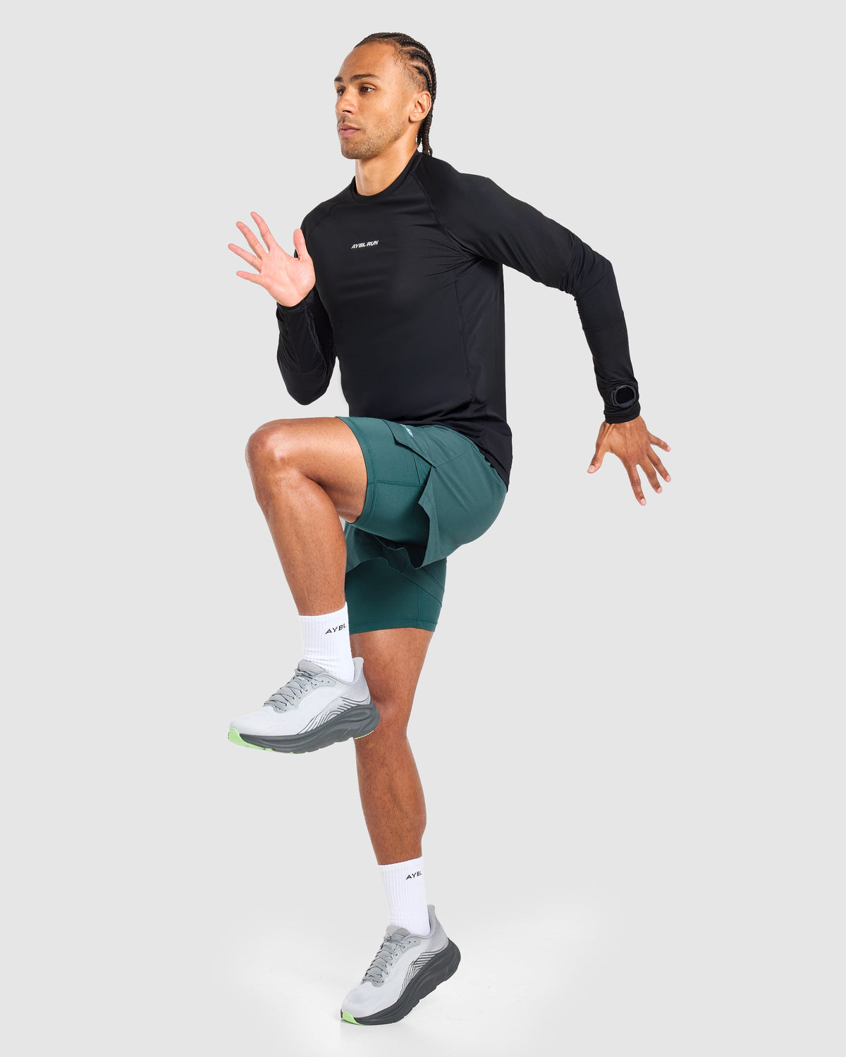 Run Long Sleeve T Shirt - Zwart