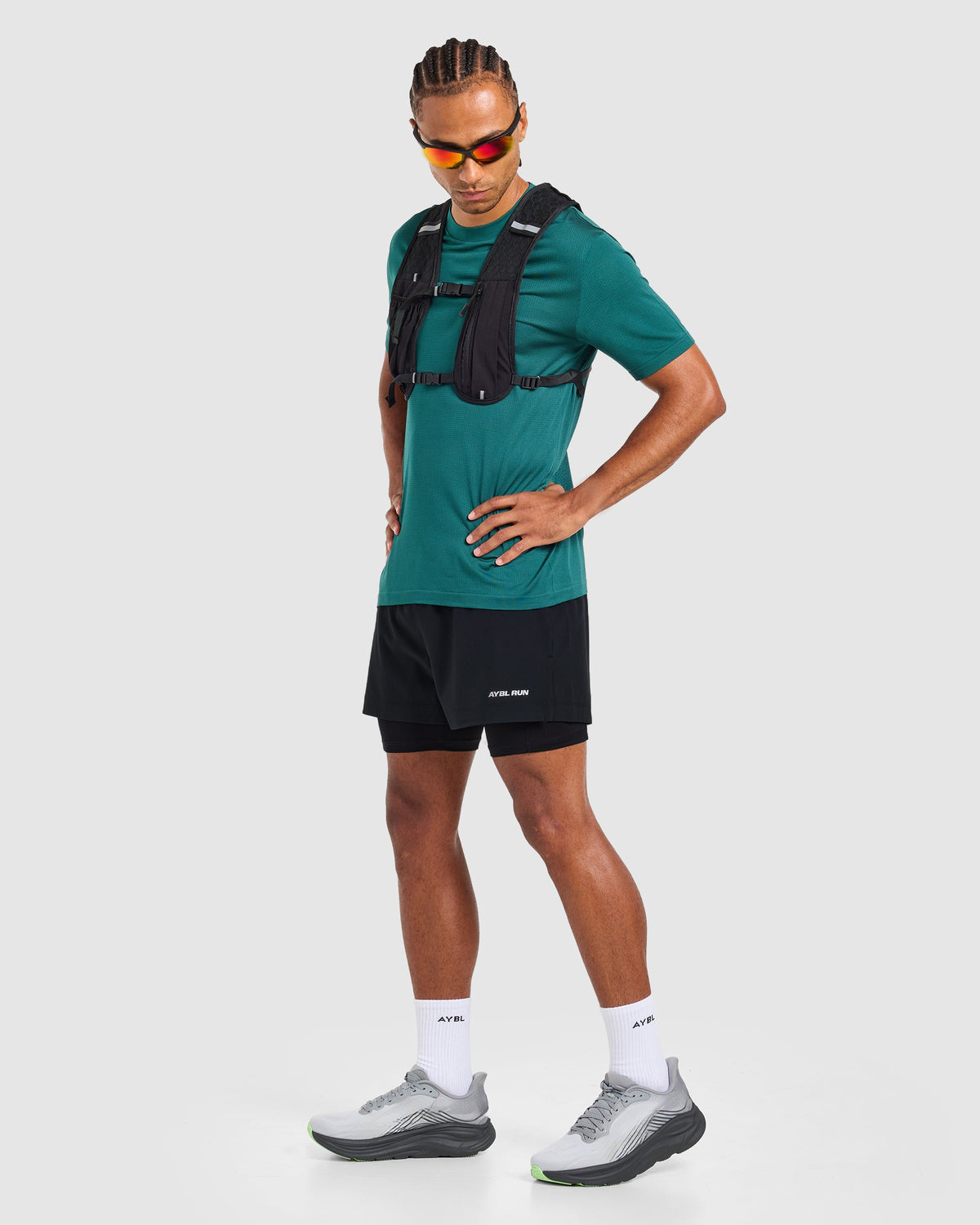 Run 2 in 1 Shorts - Zwart