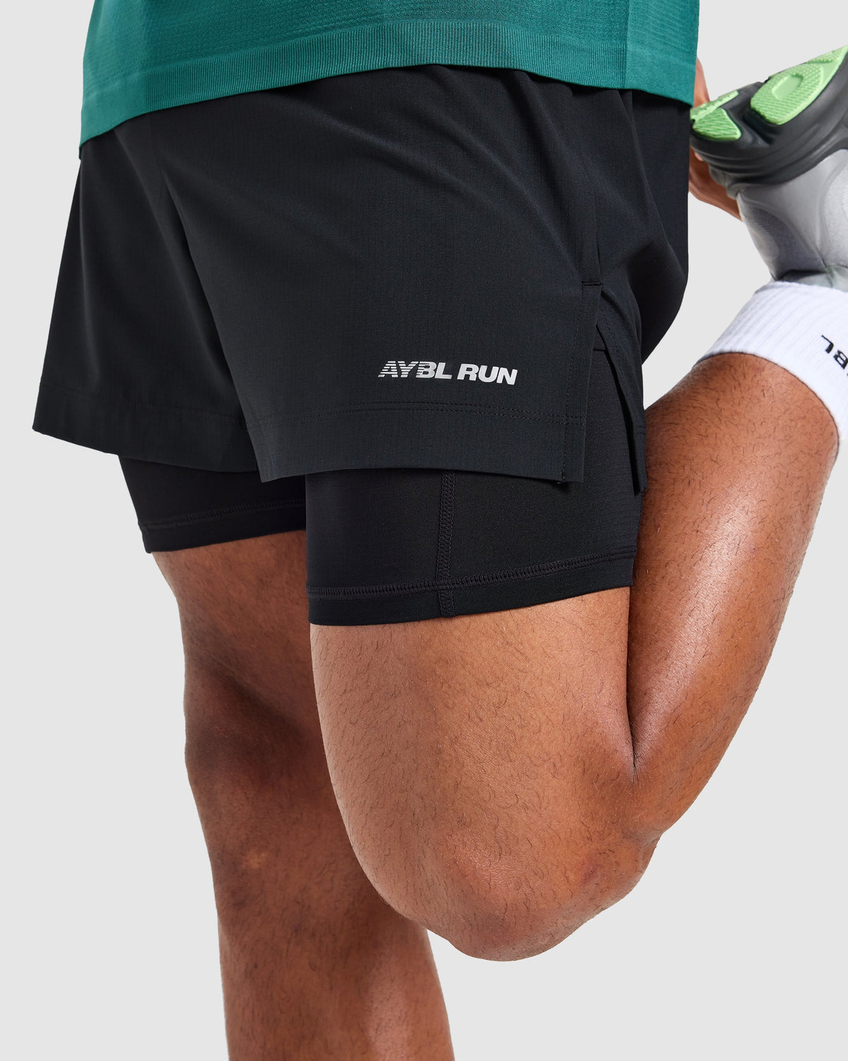 Run 2 in 1 Shorts - Zwart