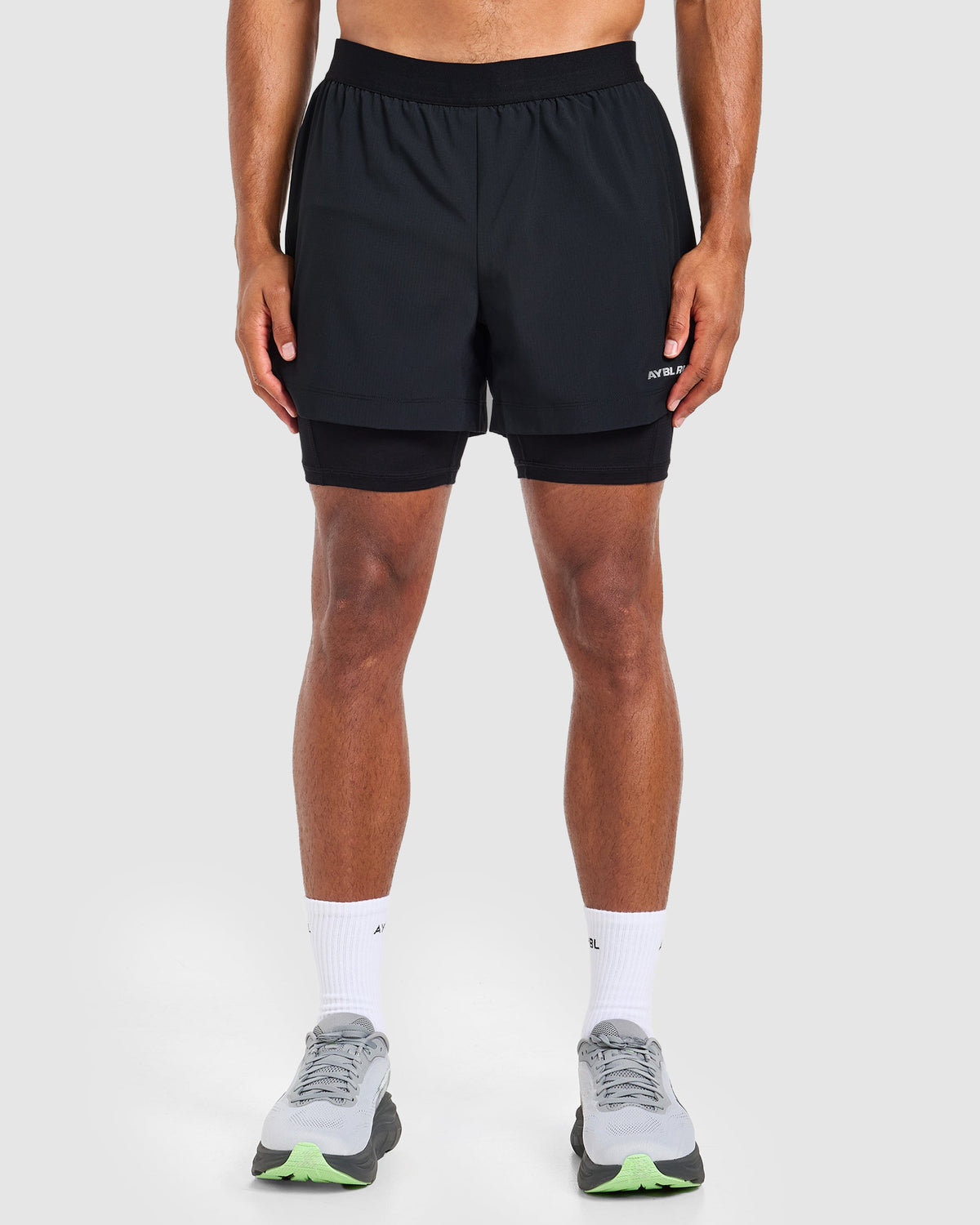 Run 2 in 1 Shorts - Zwart