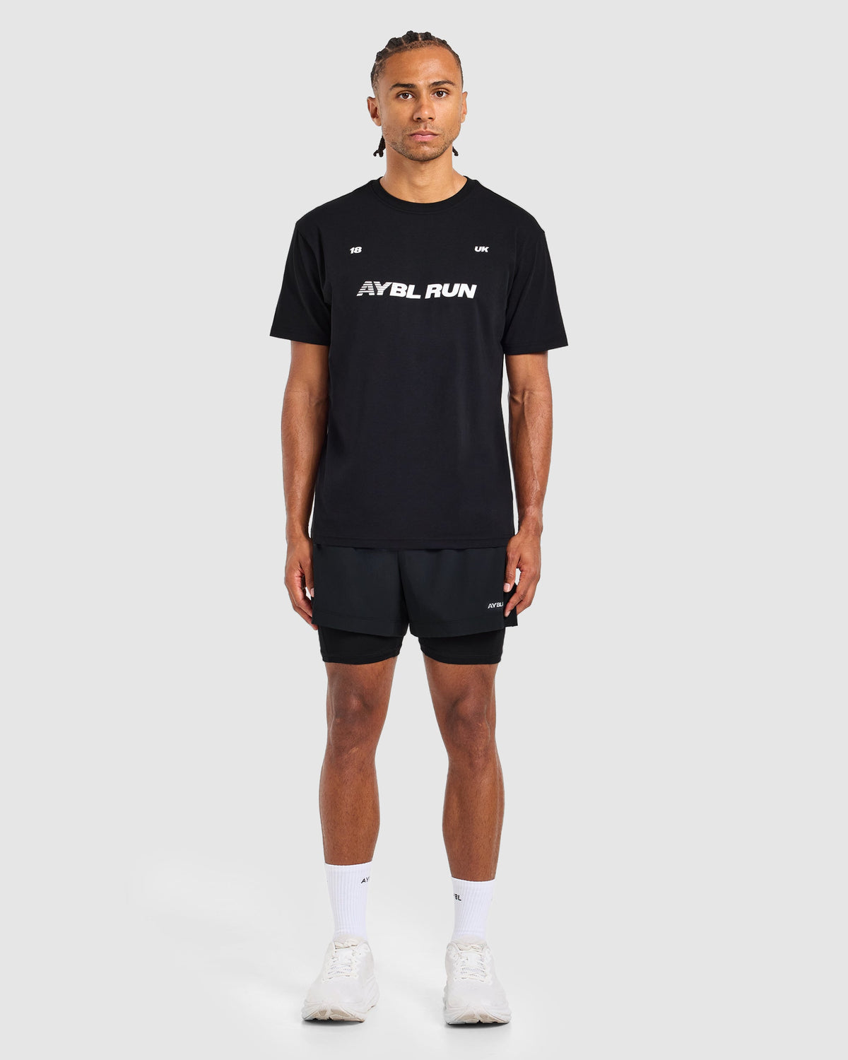 Run Graphic T Shirt - Zwart