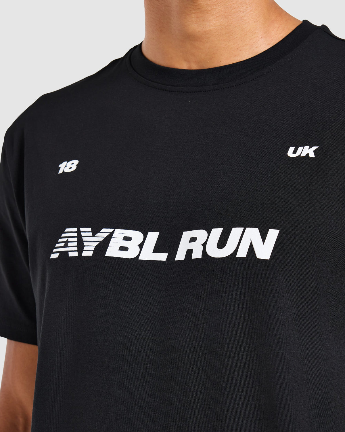 Run Graphic T Shirt - Zwart