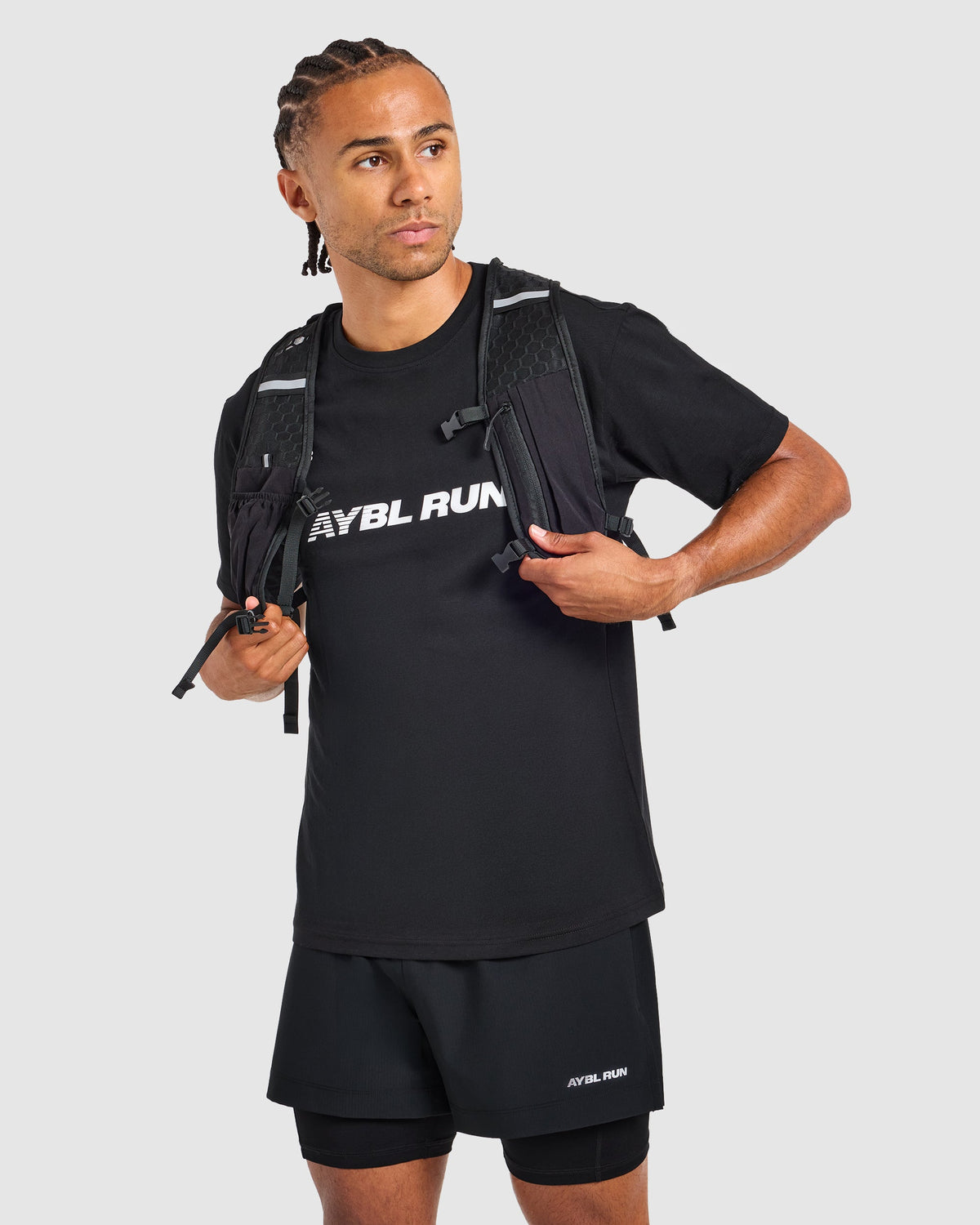Run Graphic T Shirt - Zwart