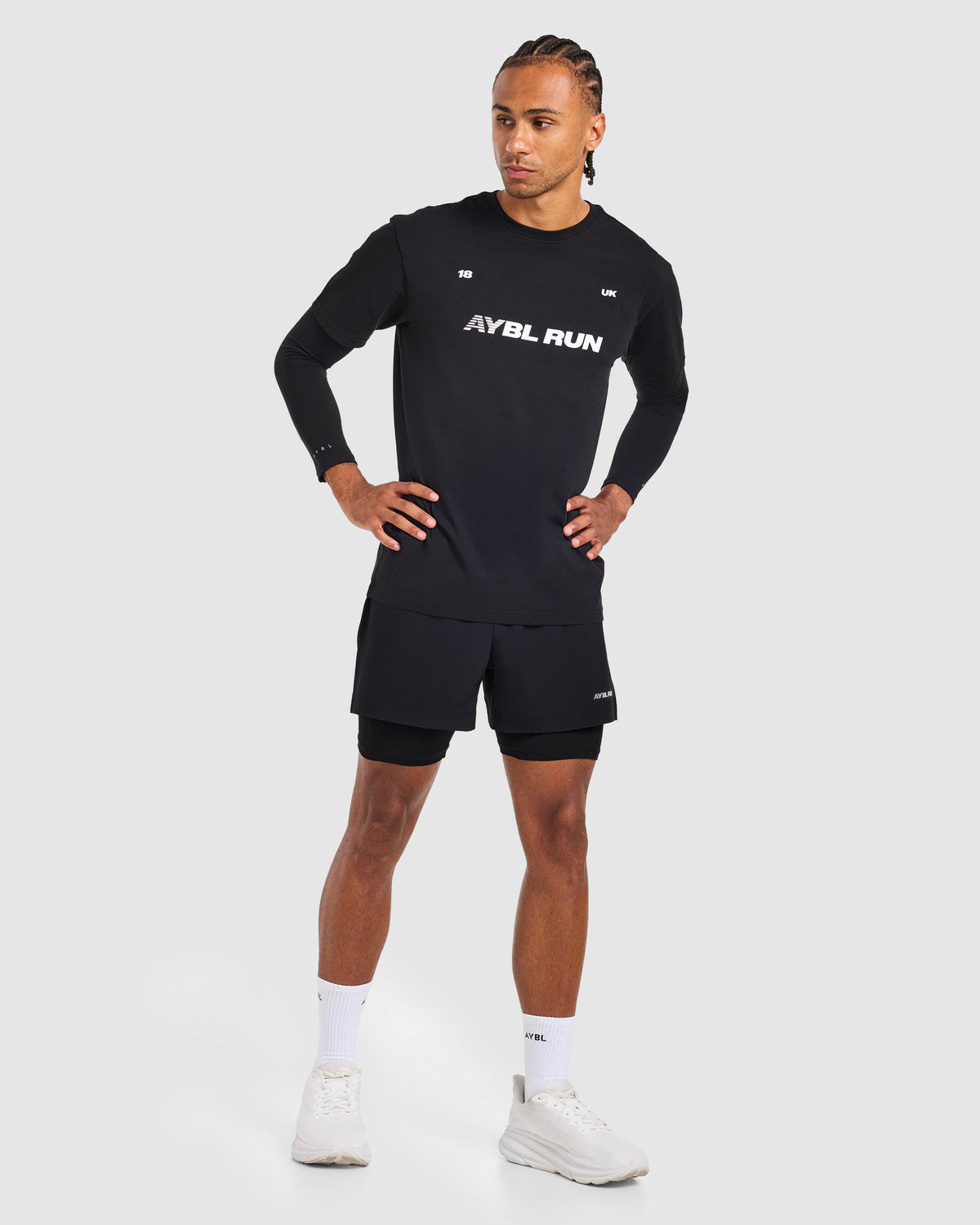 Run Graphic T Shirt - Zwart