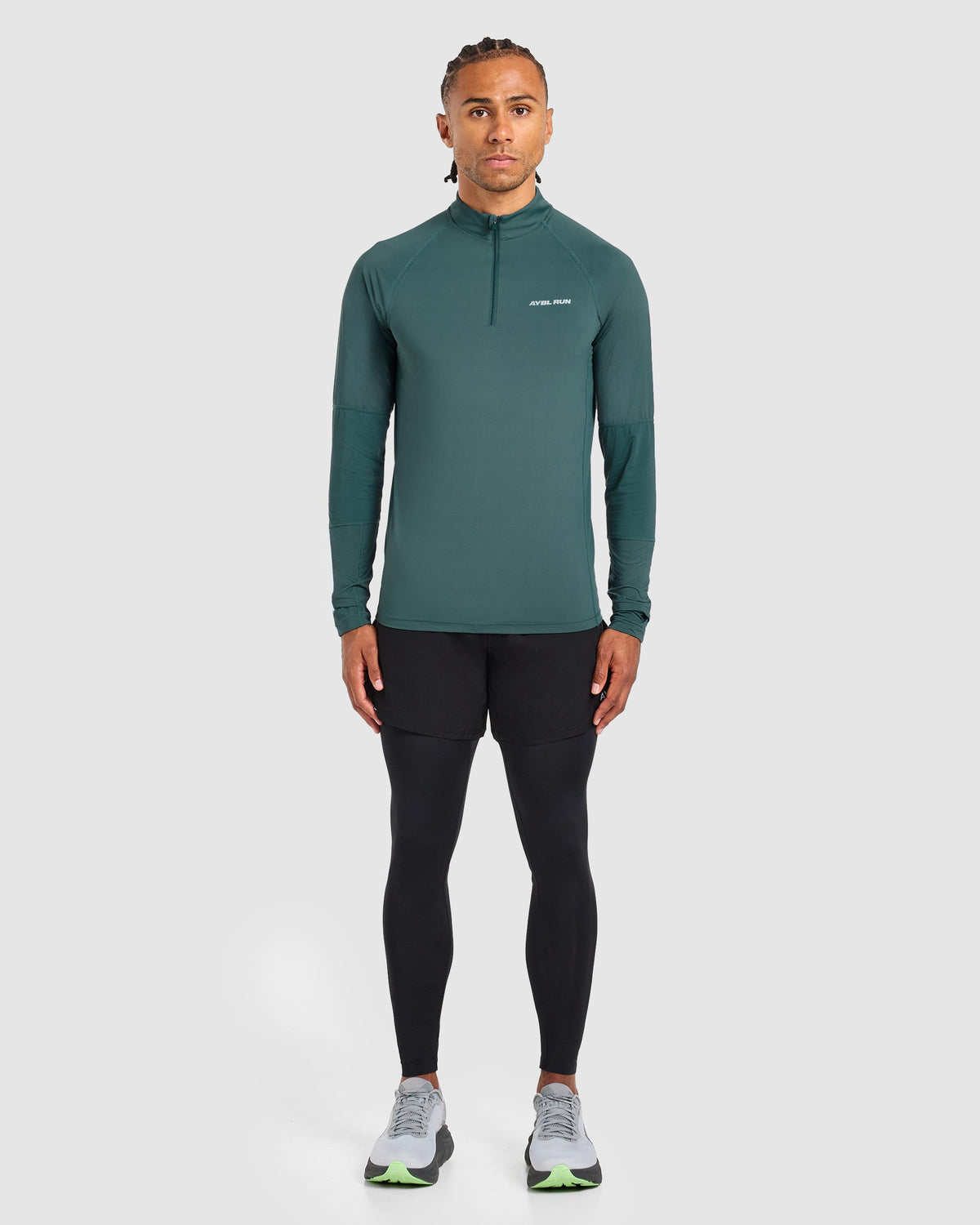 Run 1/4 Zip Pullover - Dark Teal