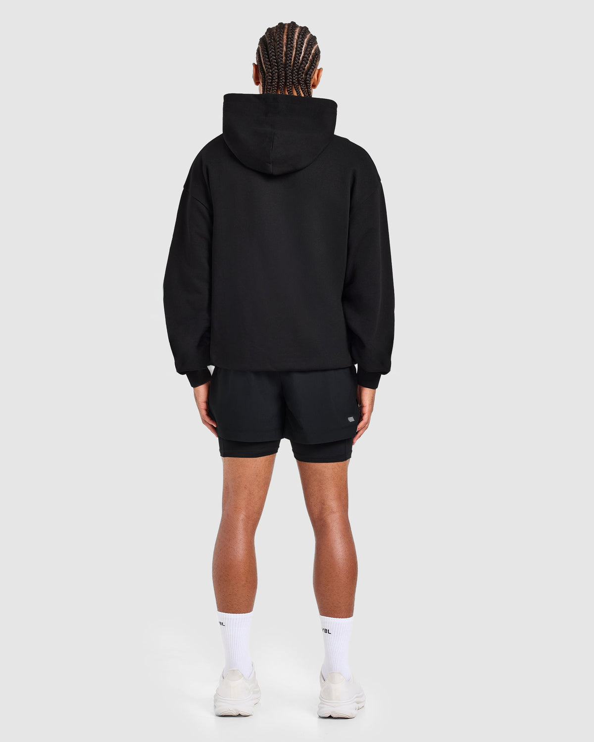 Run Graphic Hoodie - Zwart
