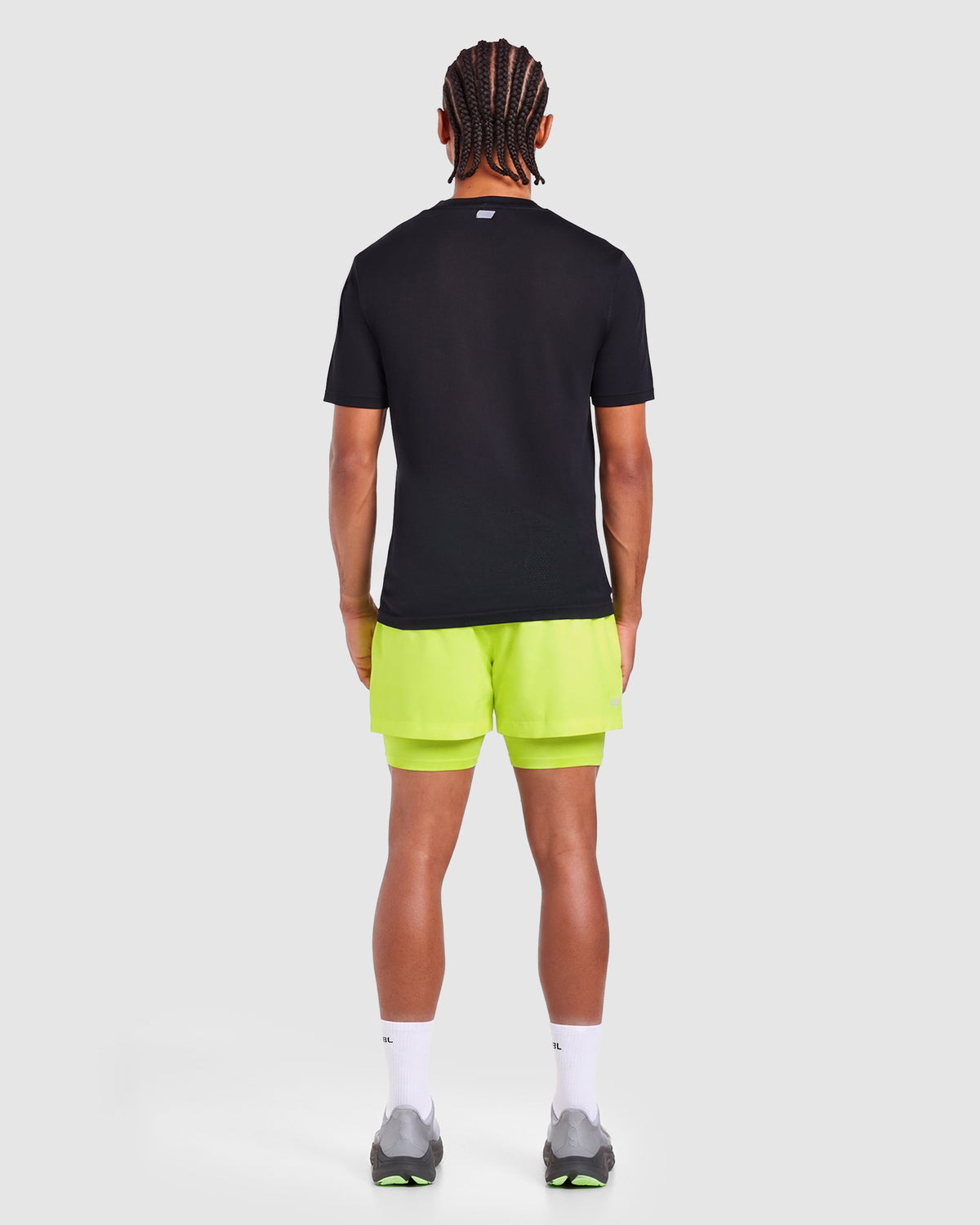Run 2 in 1 Shorts - Neon Geel