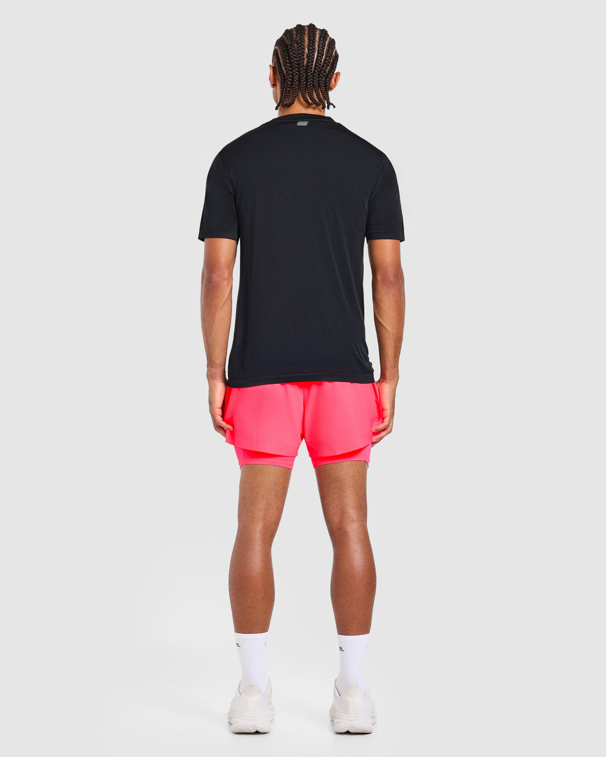 Run 2 in 1 Shorts - Neon Roze