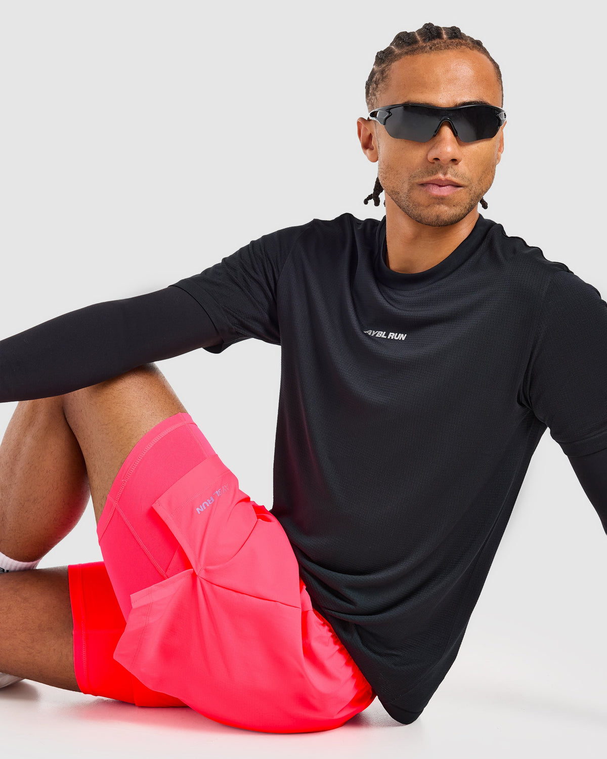 Run 2 in 1 Shorts - Neon Roze