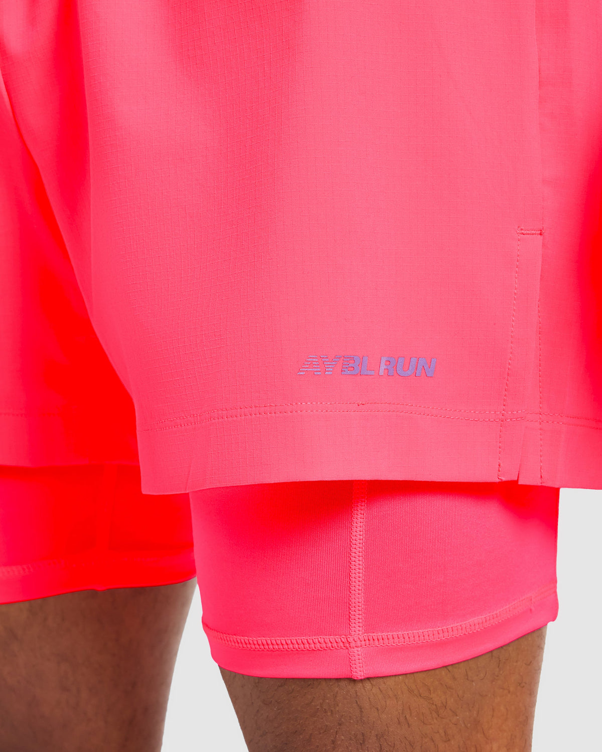 Run 2 in 1 Shorts - Neon Roze