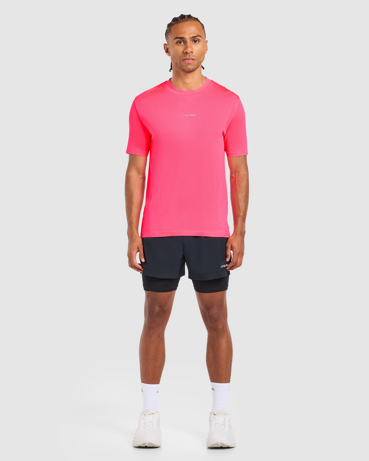 Run Seamless T Shirt - Neon Roze
