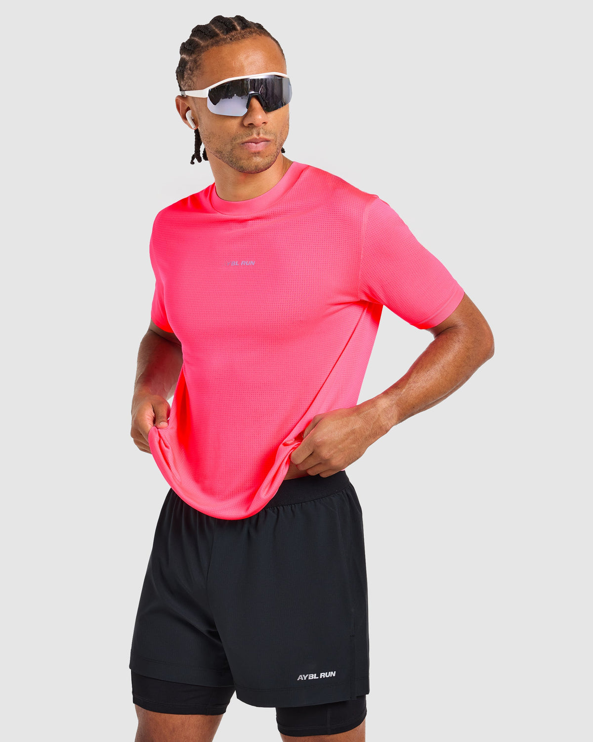 Run Seamless T Shirt - Neon Roze