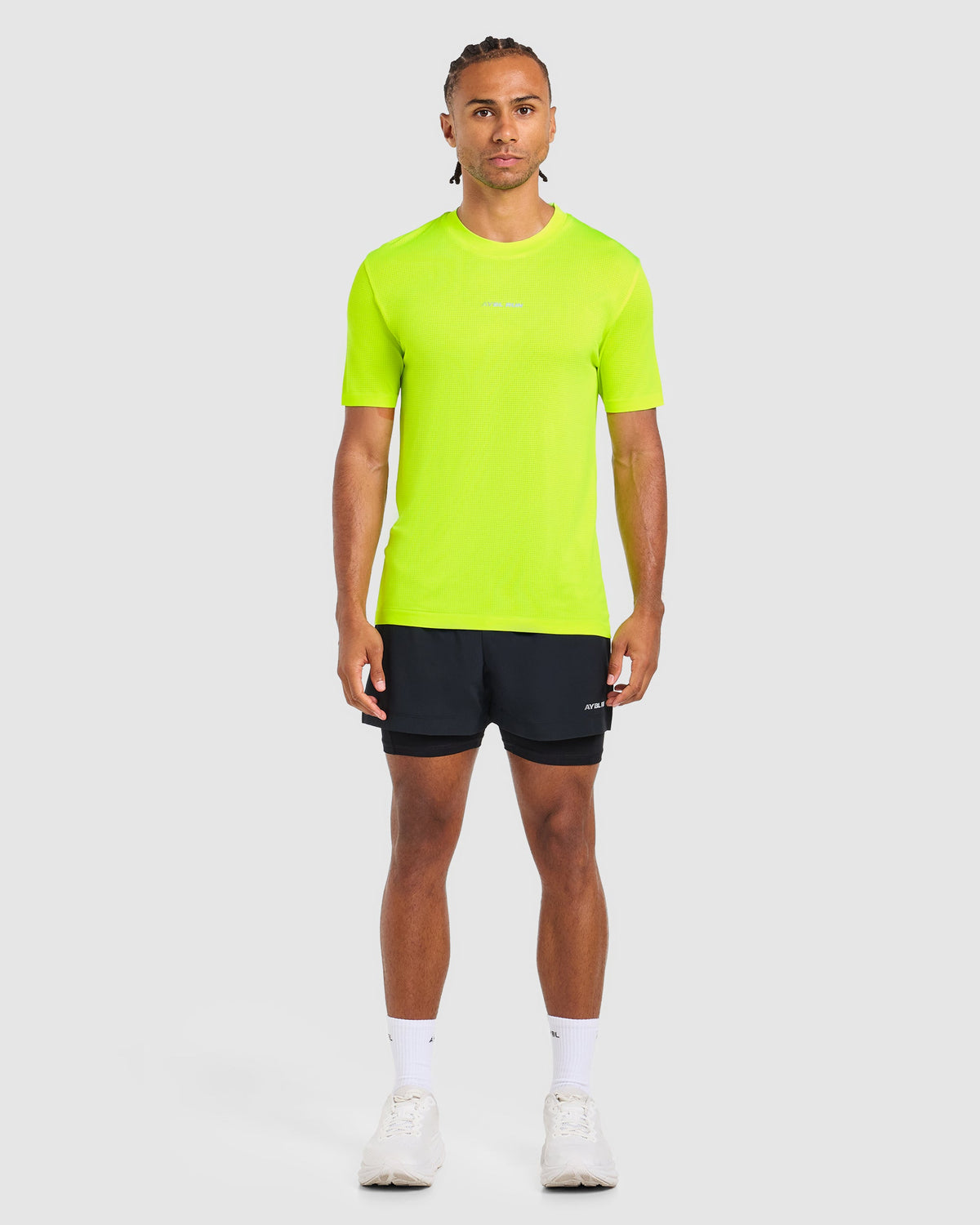 Run Seamless T Shirt - Neon Geel