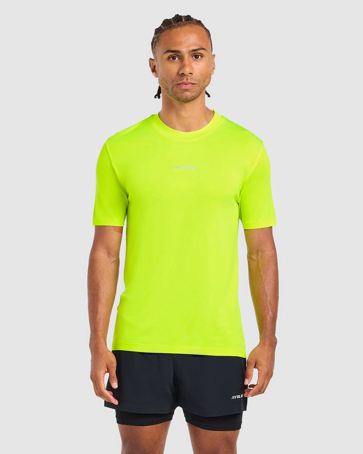 Run Seamless T Shirt - Neon Geel