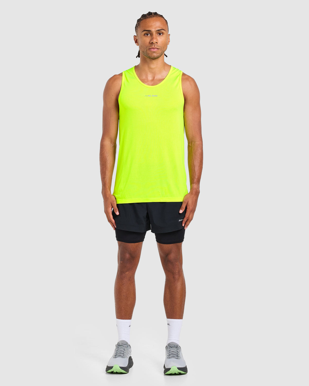 Run Seamless Tank - Neon Geel