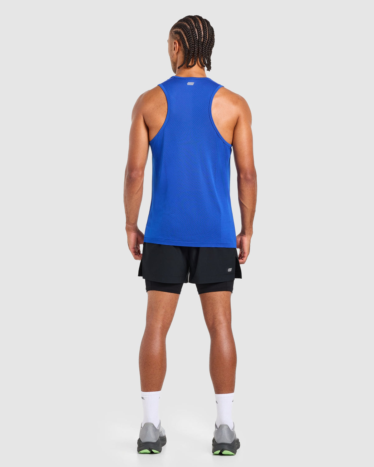 Run Seamless Tank - Neon Cobalt