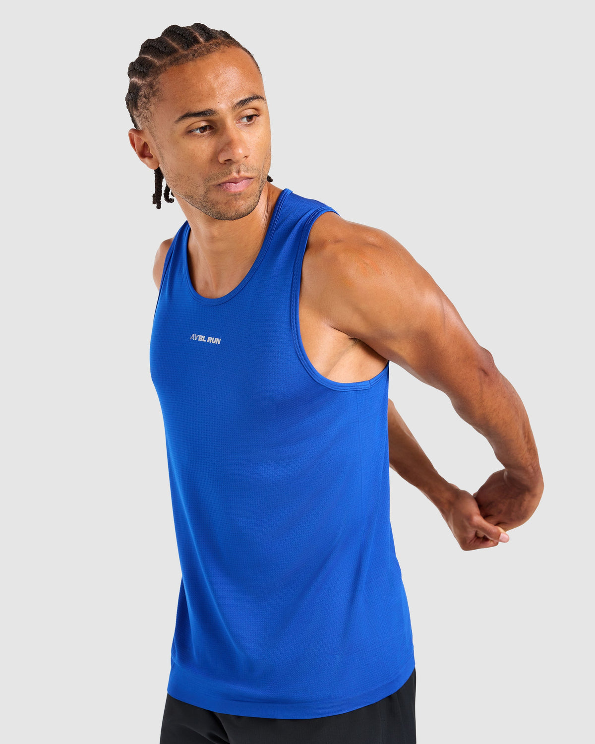 Run Seamless Tank - Neon Cobalt