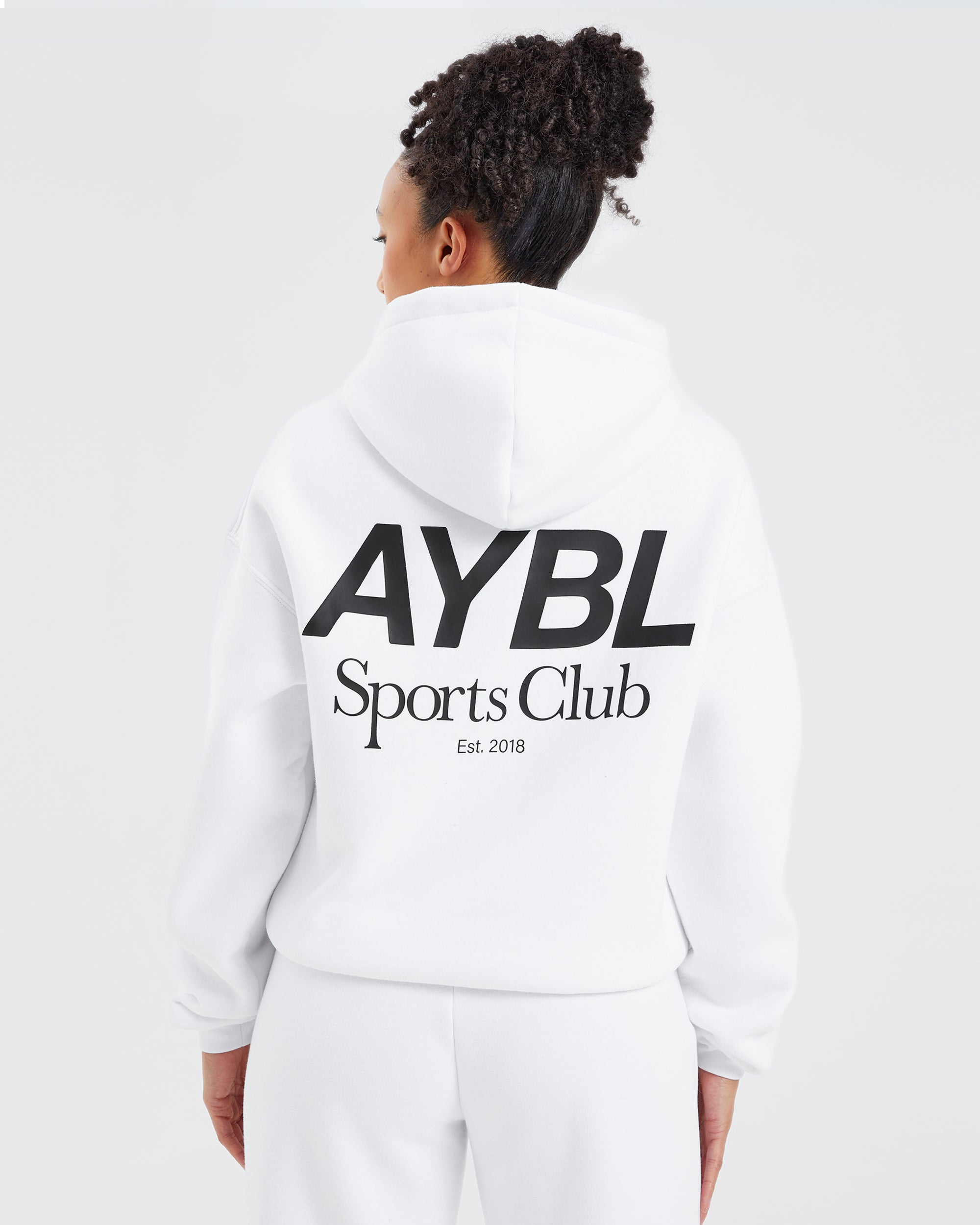 AYBL Sports Club Oversized Hoodie - Wit