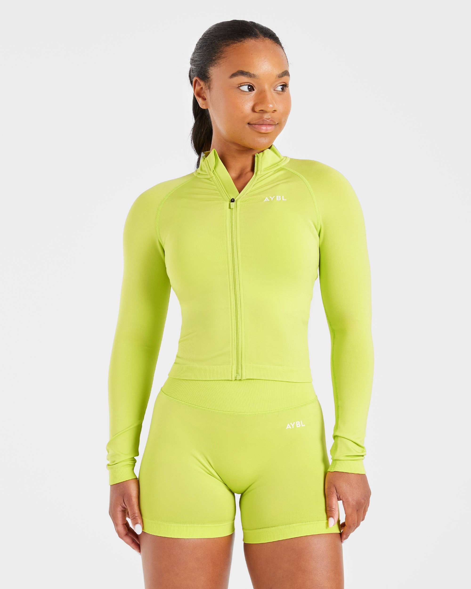 Adapt Seamless Jacket - Lime Groen