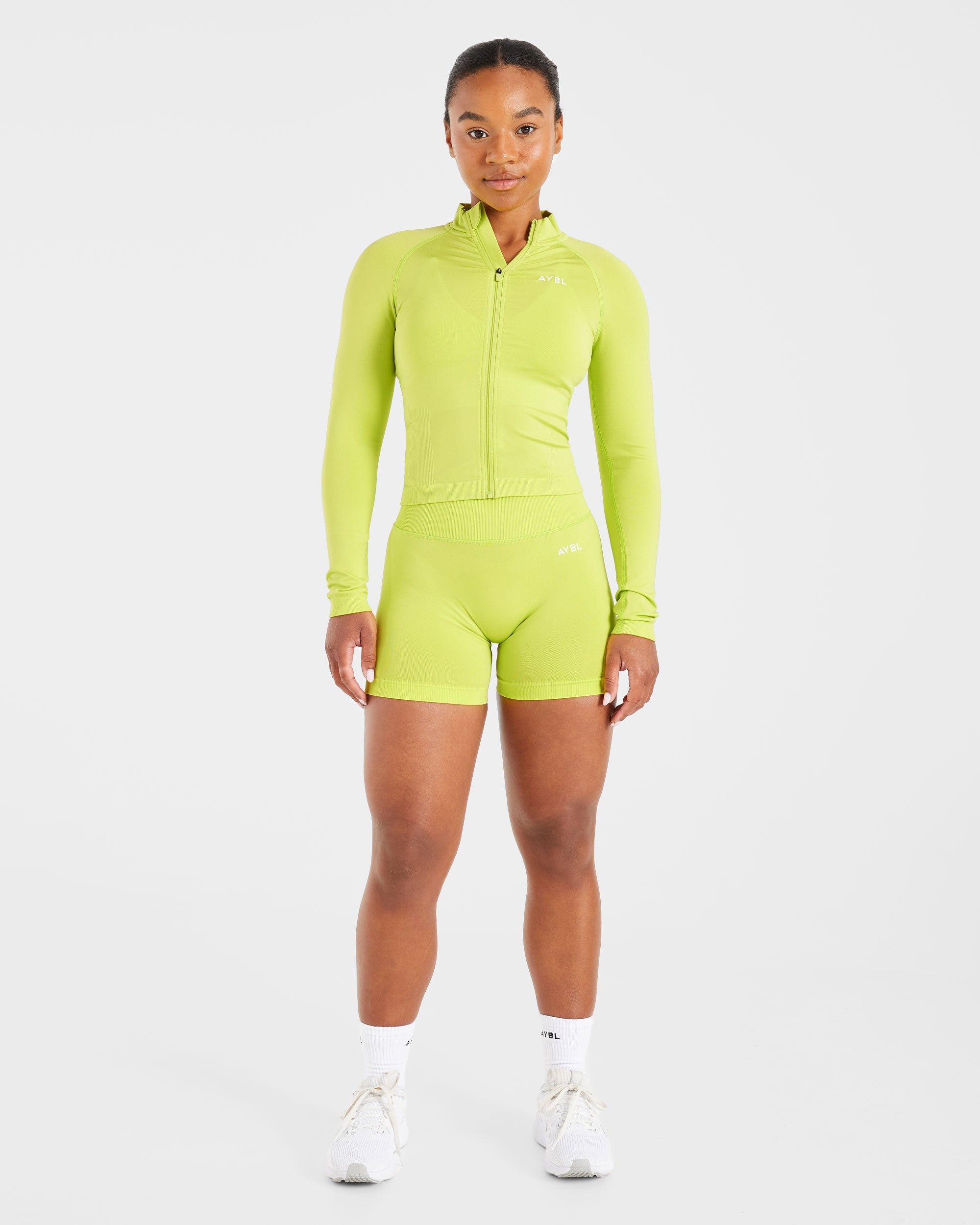 Adapt Seamless Jacket - Lime Groen