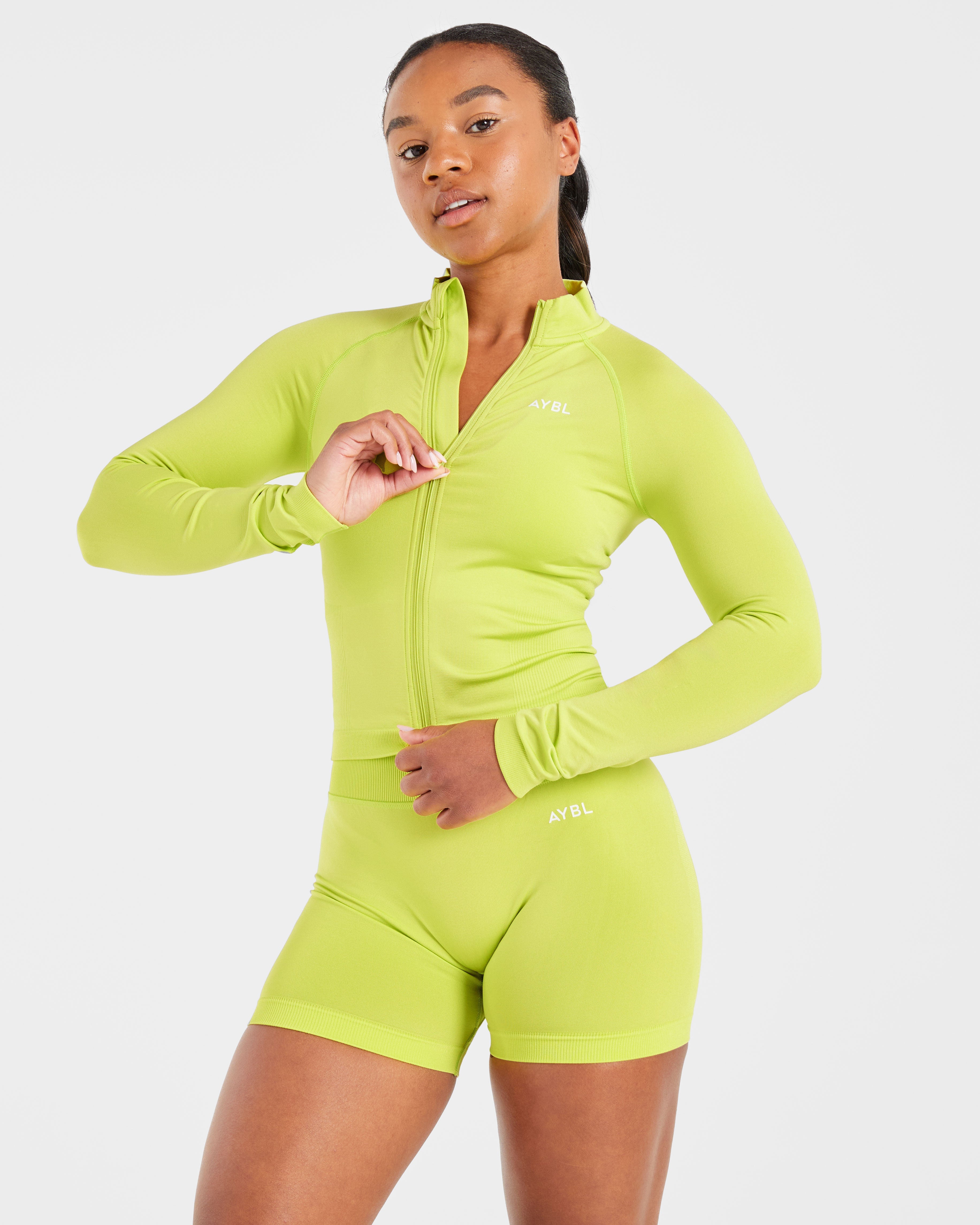 Adapt Seamless Jacket - Lime Groen
