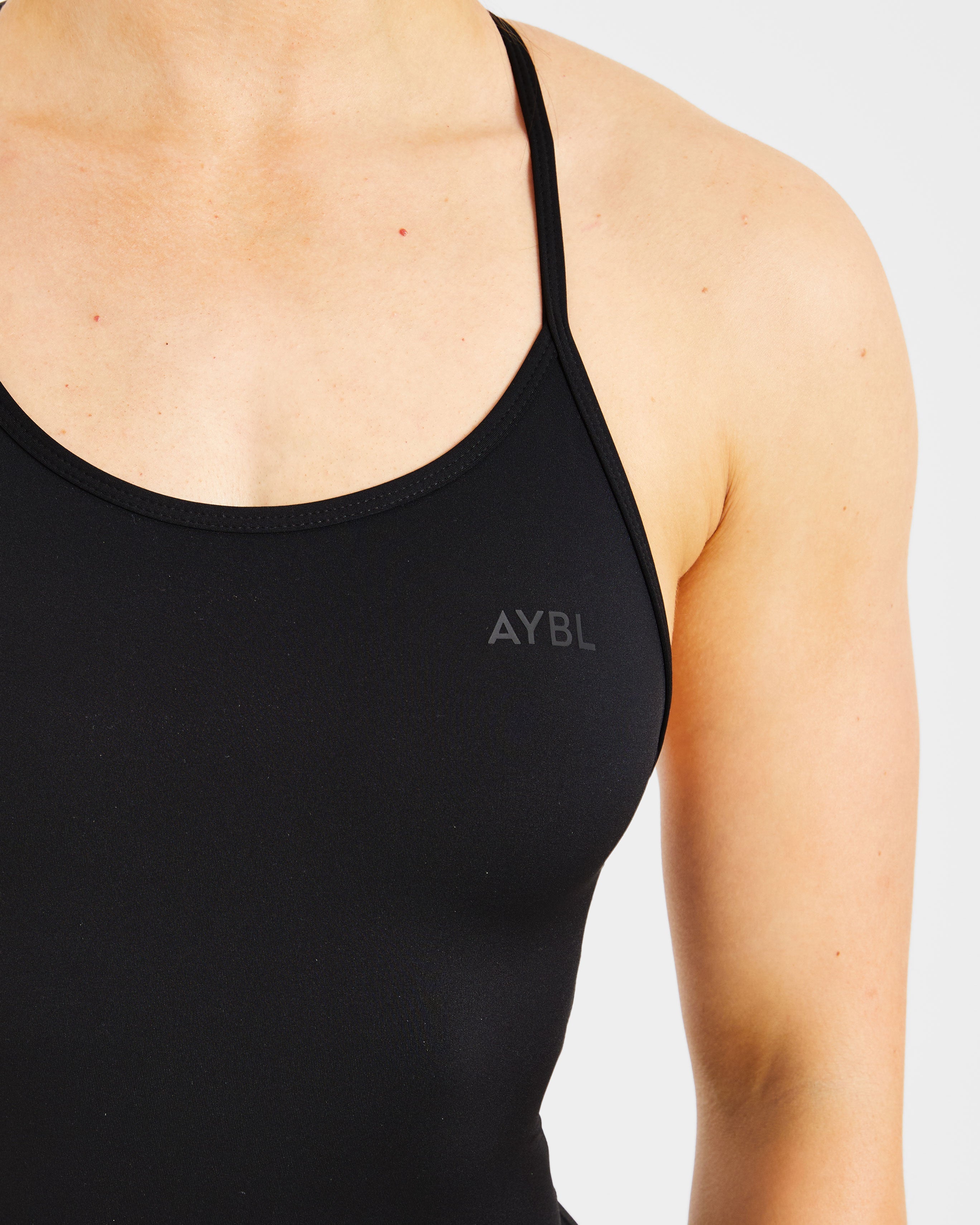 Sculpt Backless Flared All In One - Zwart