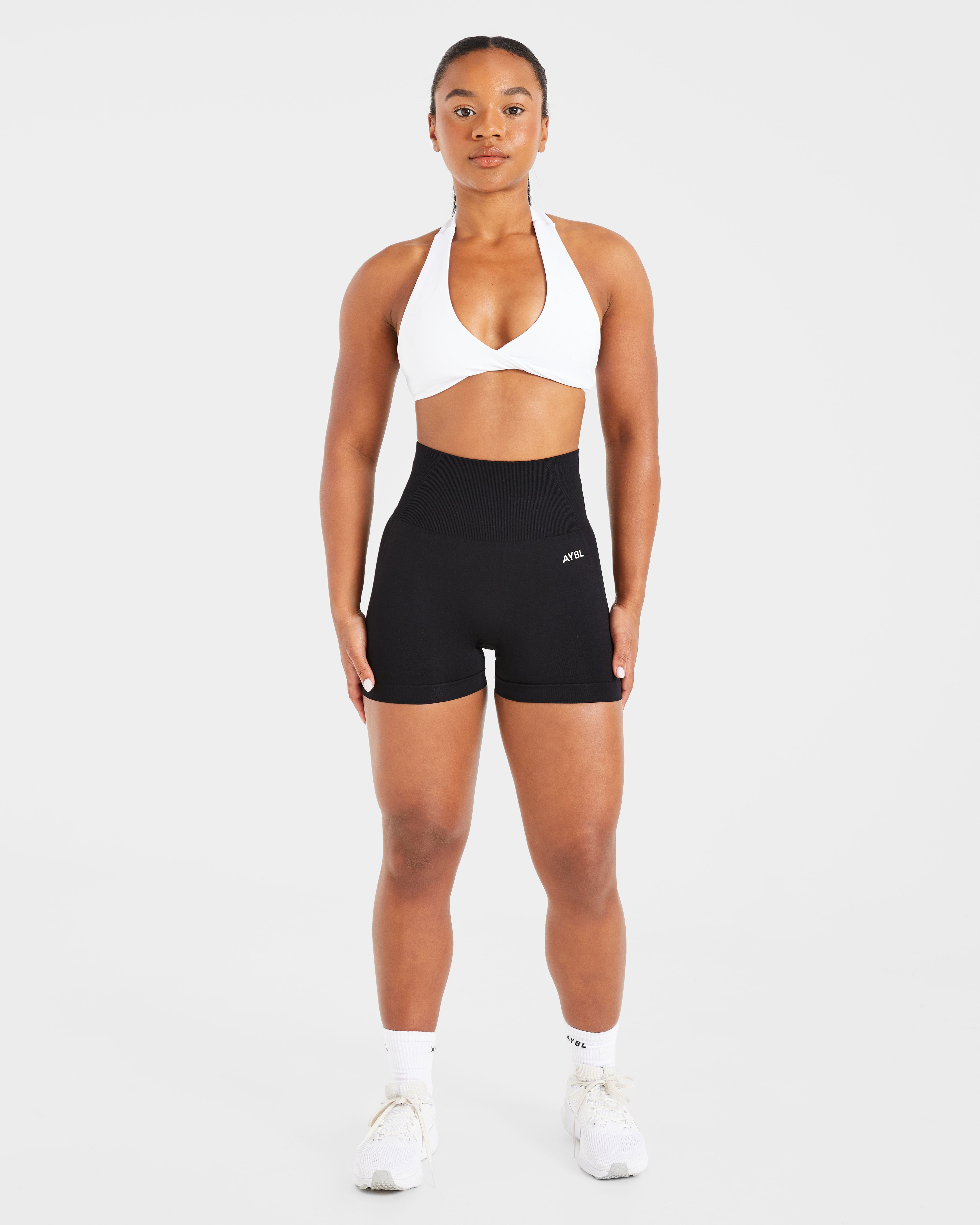 Essential Halterneck Sports Bra - Wit
