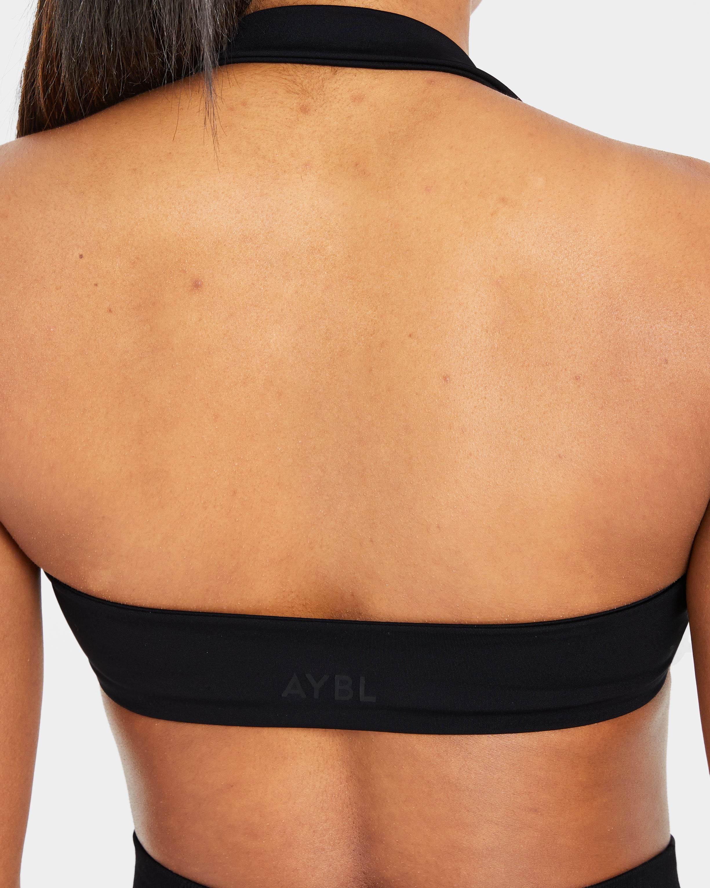 Essential Halterneck Sports Bra - Zwart