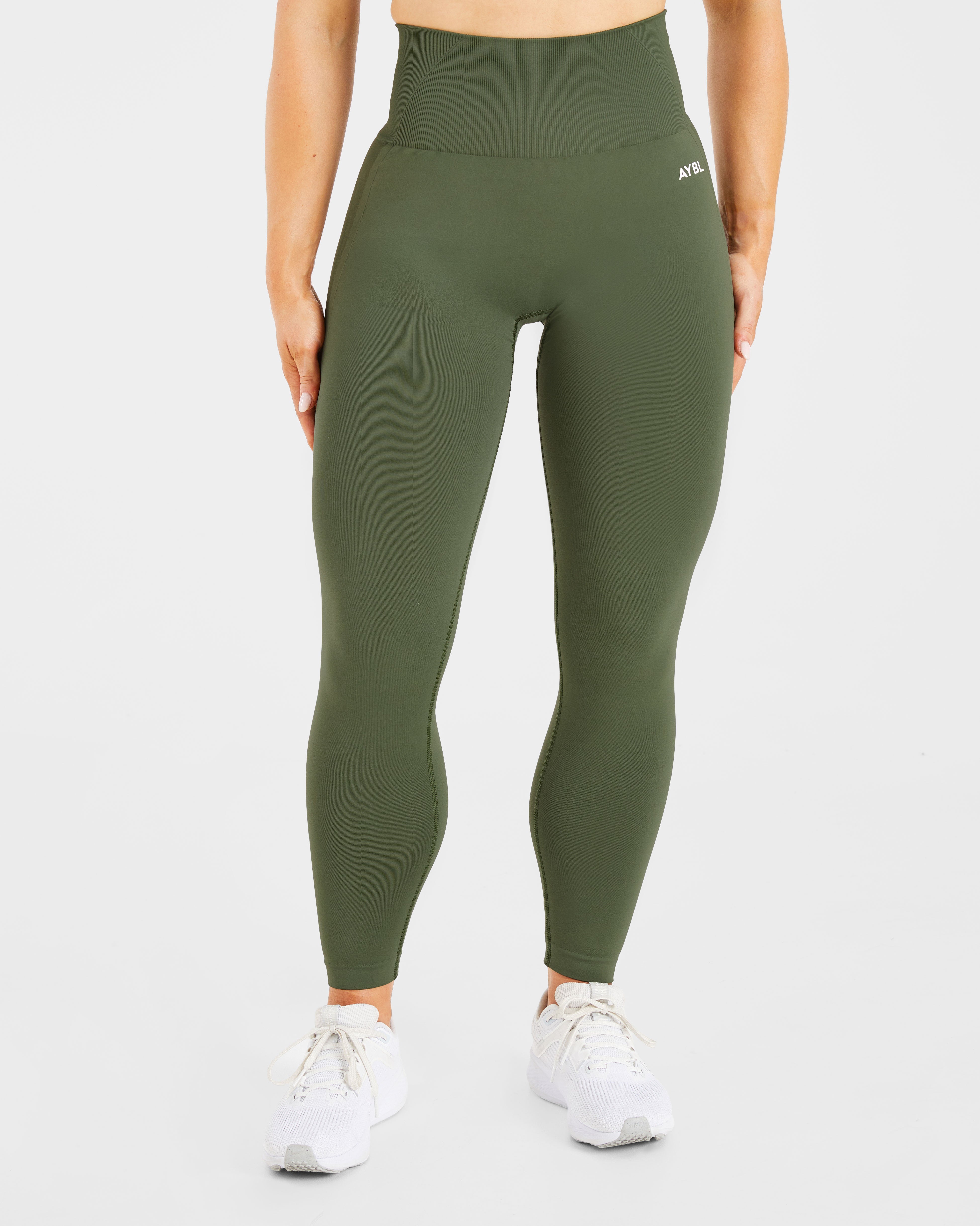 Empower Seamless Leggings - Khaki Groen