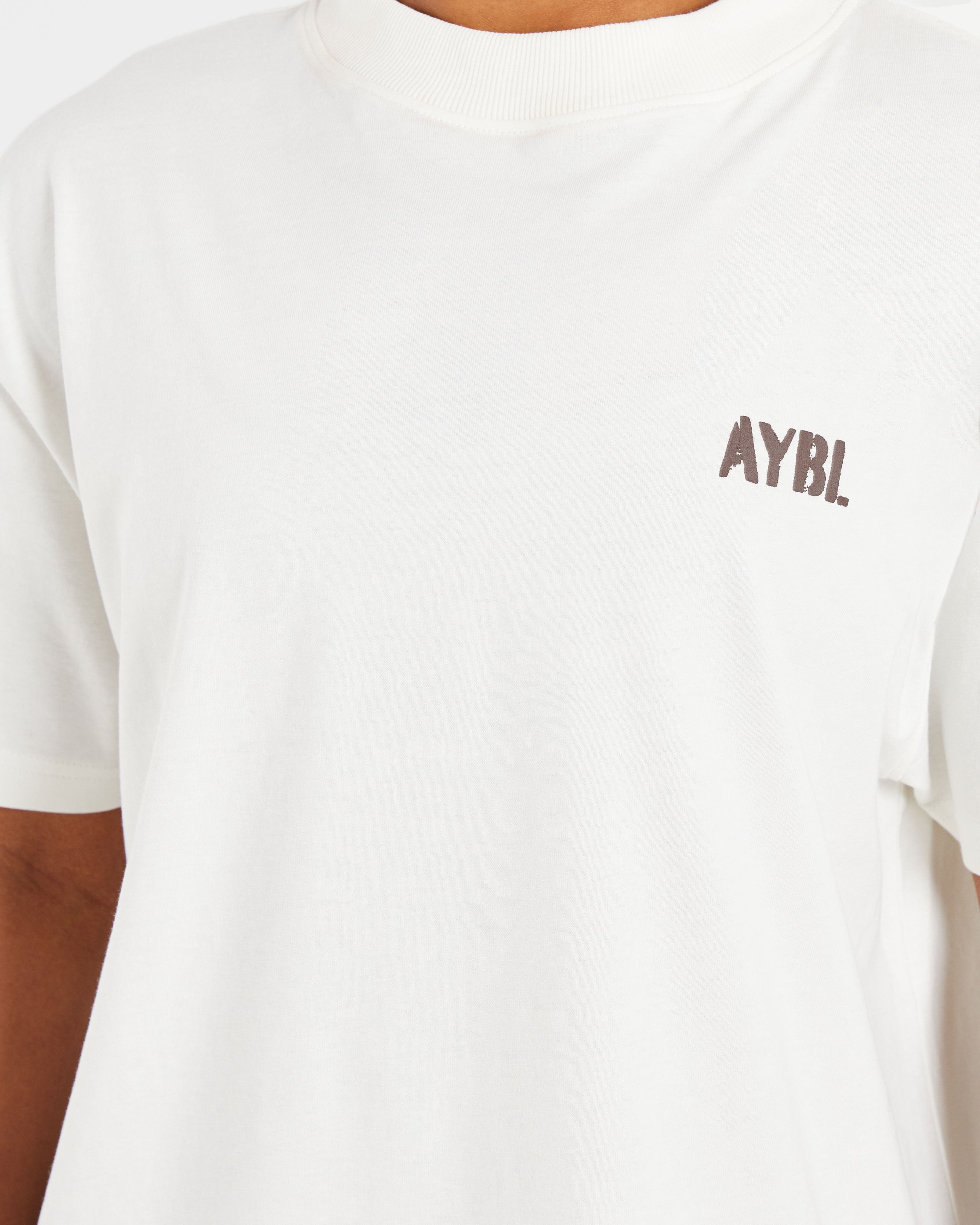 Athletics Strength Club Oversized T Shirt - Off Wit/Bruin