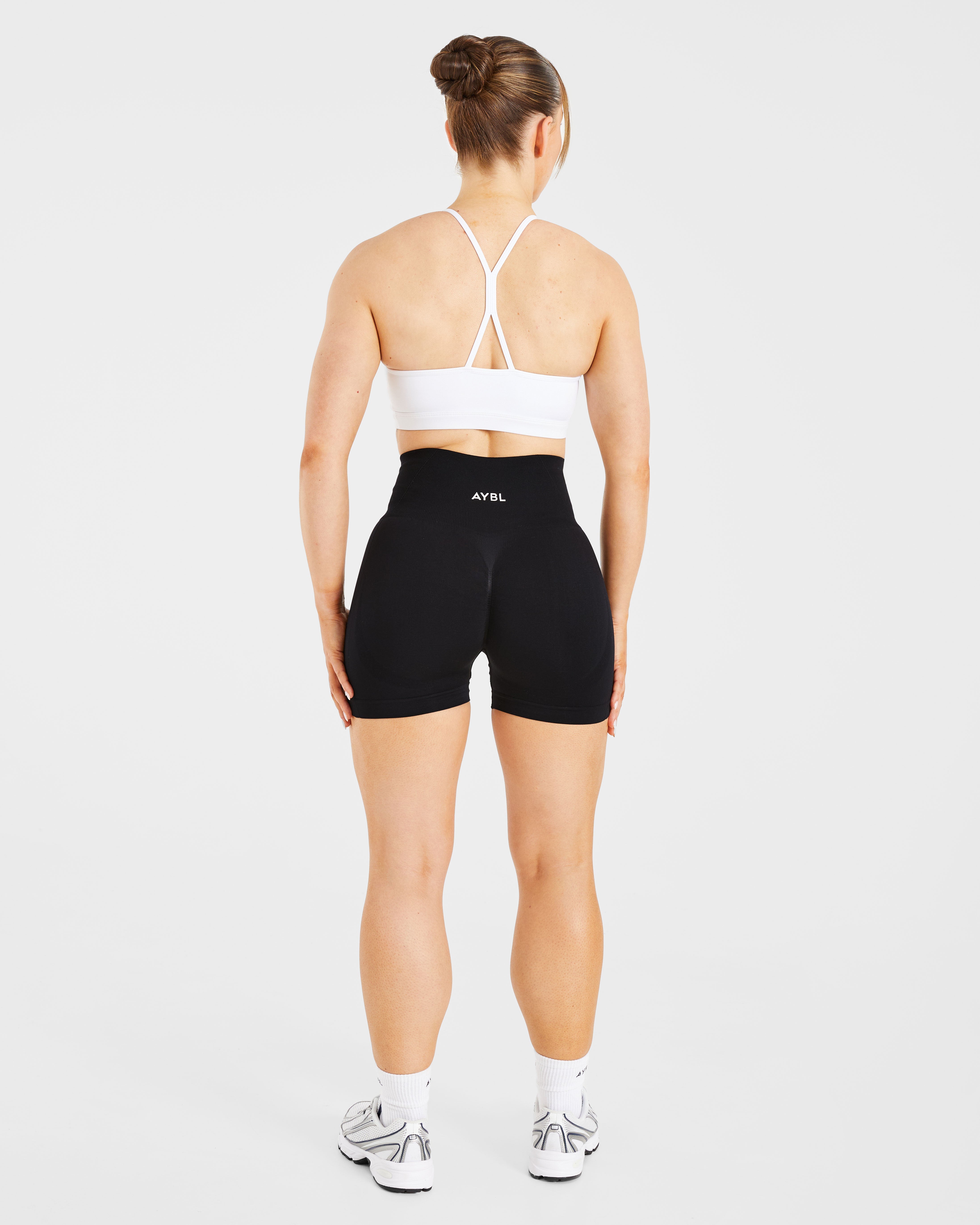 Essential Ruched Sports Bra - Wit