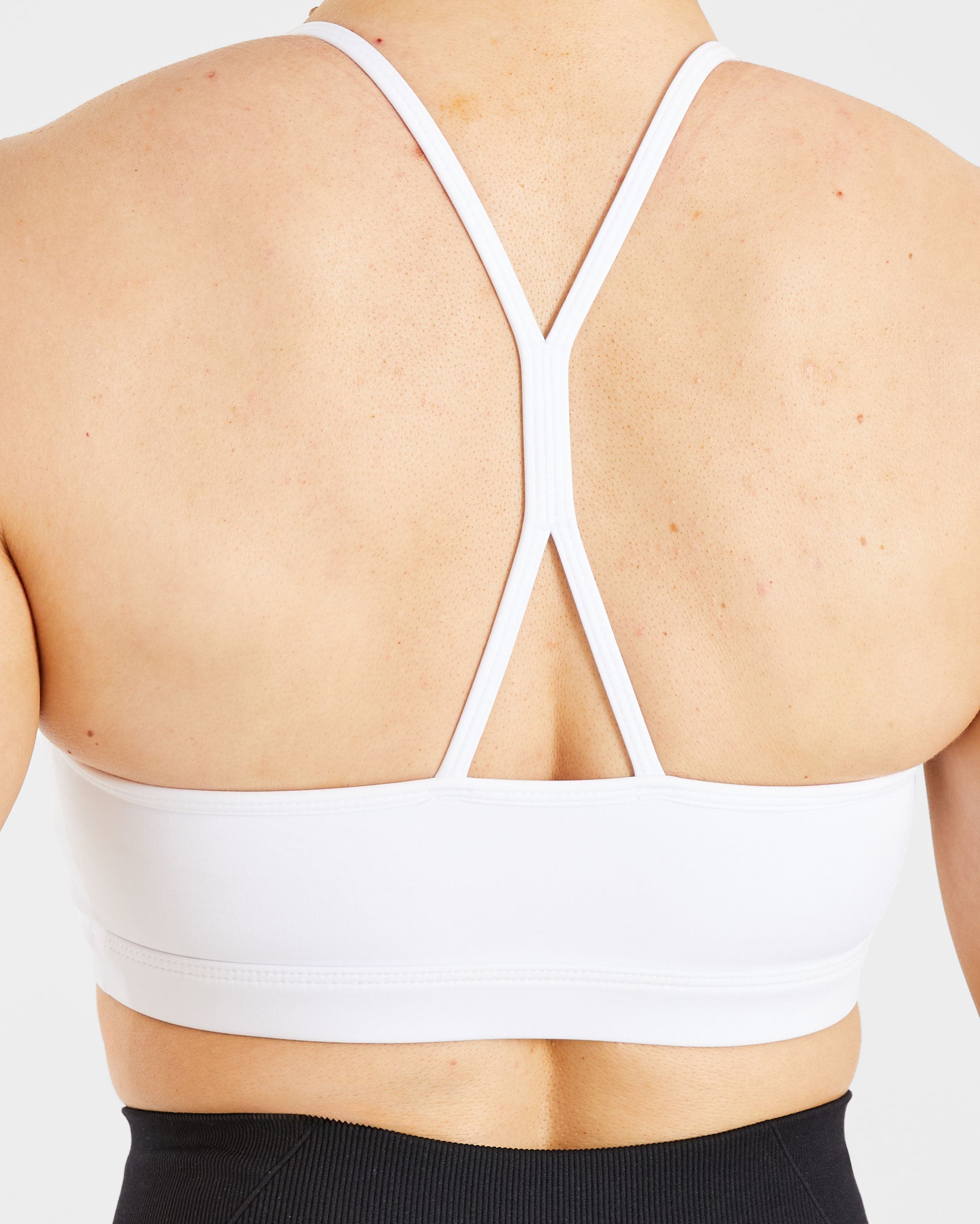 Essential Ruched Sports Bra - Wit