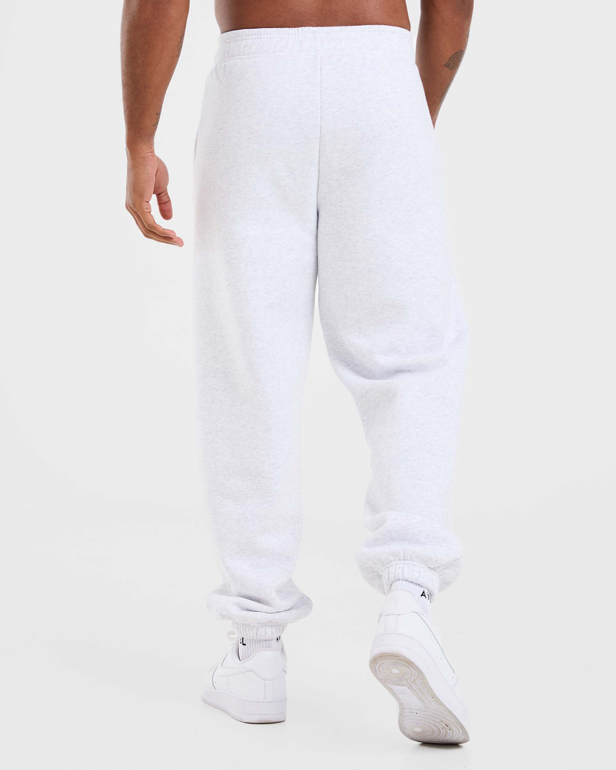 Academy Oversized Joggers Grijs Marl