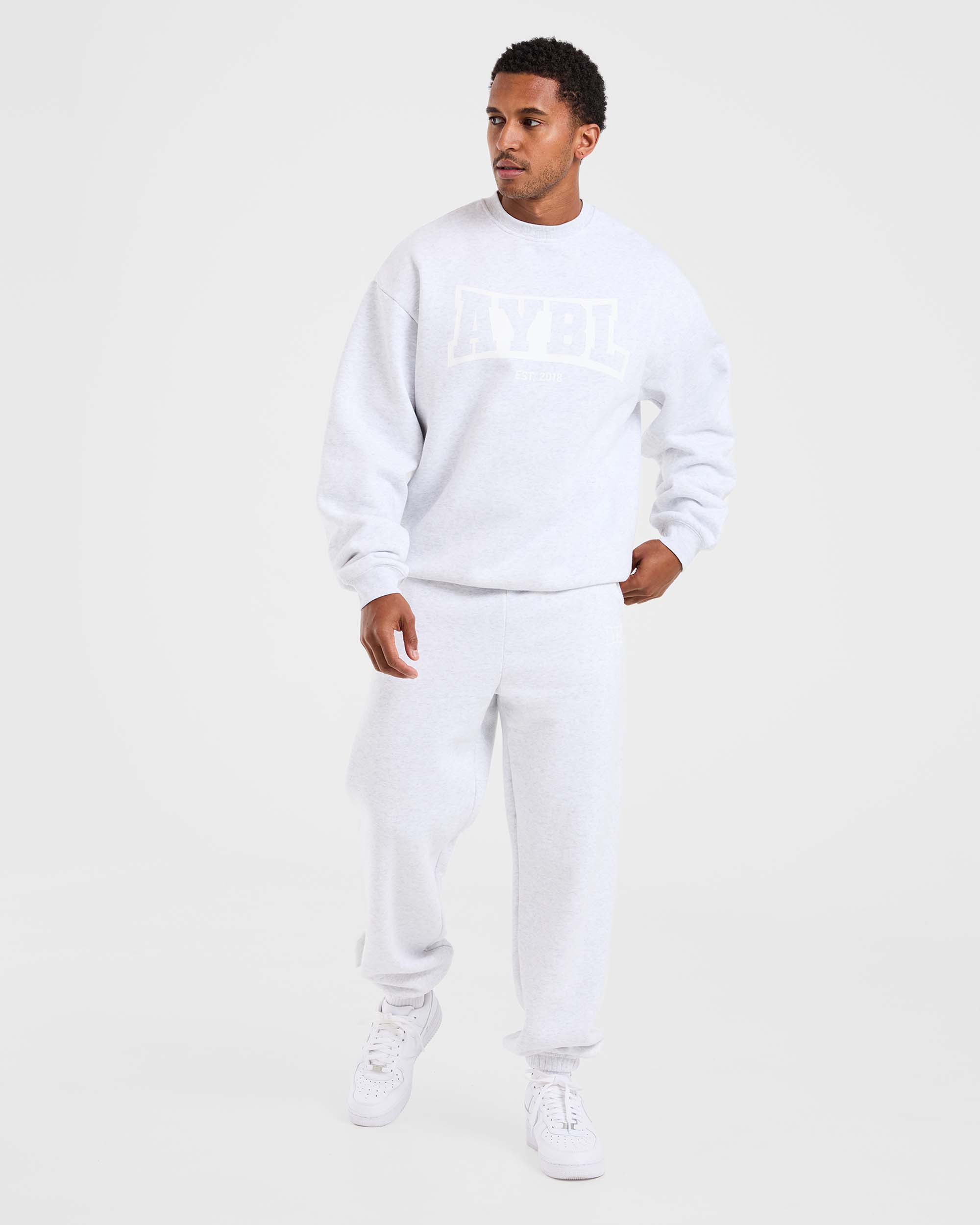 Academy Oversized Sweater - Grijs Marl