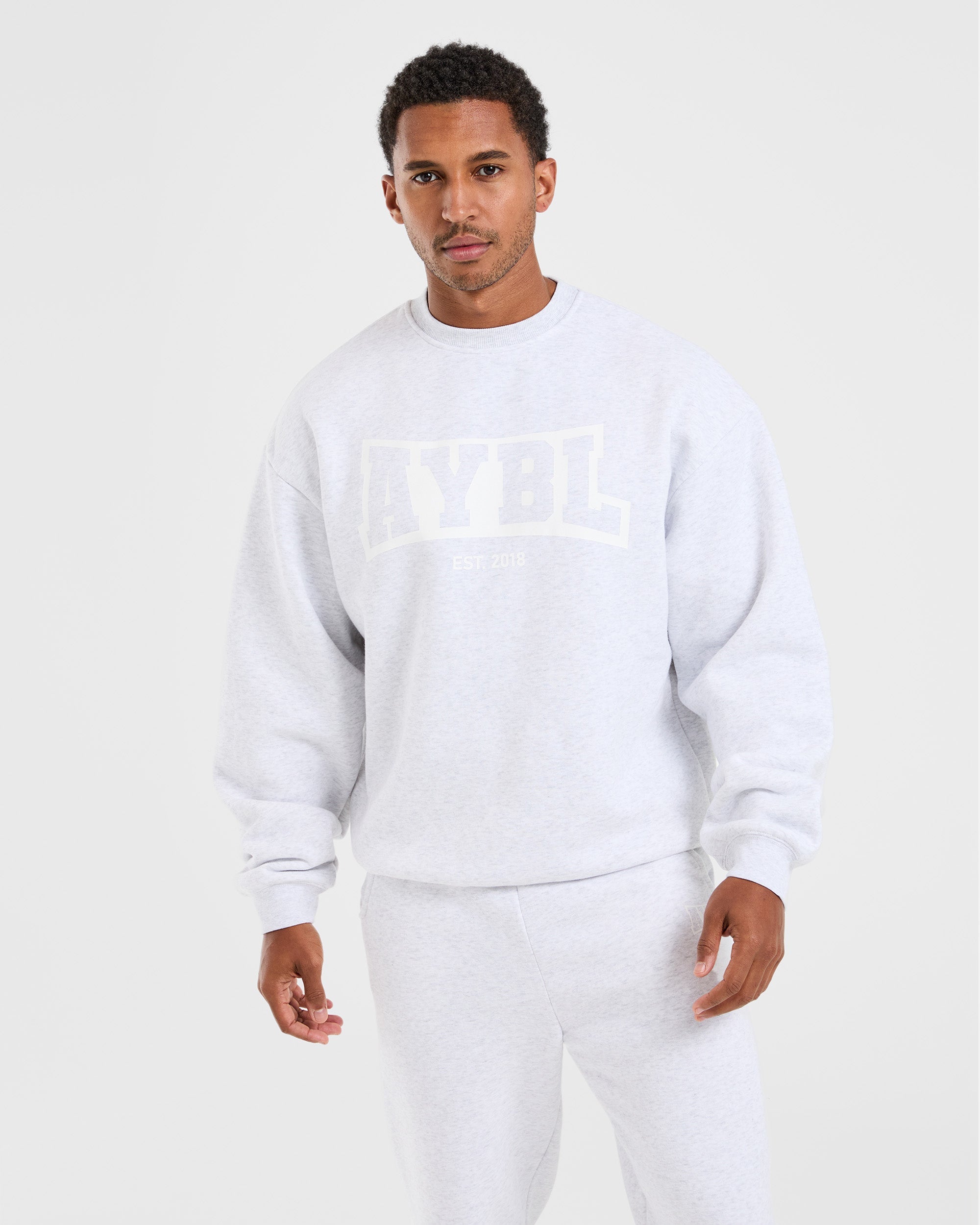 Academy Oversized Sweater - Grijs Marl