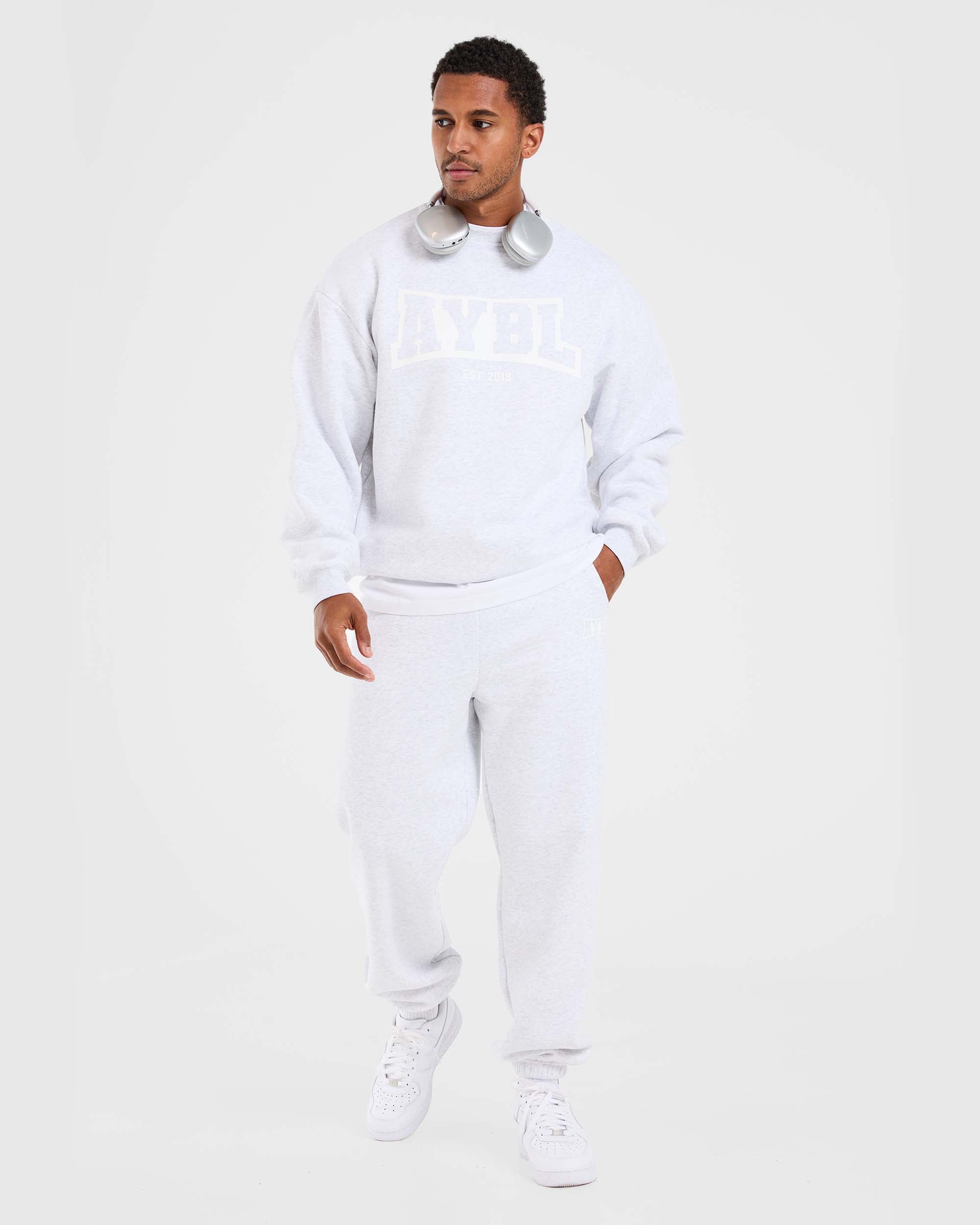 Academy Oversized Sweater - Grijs Marl