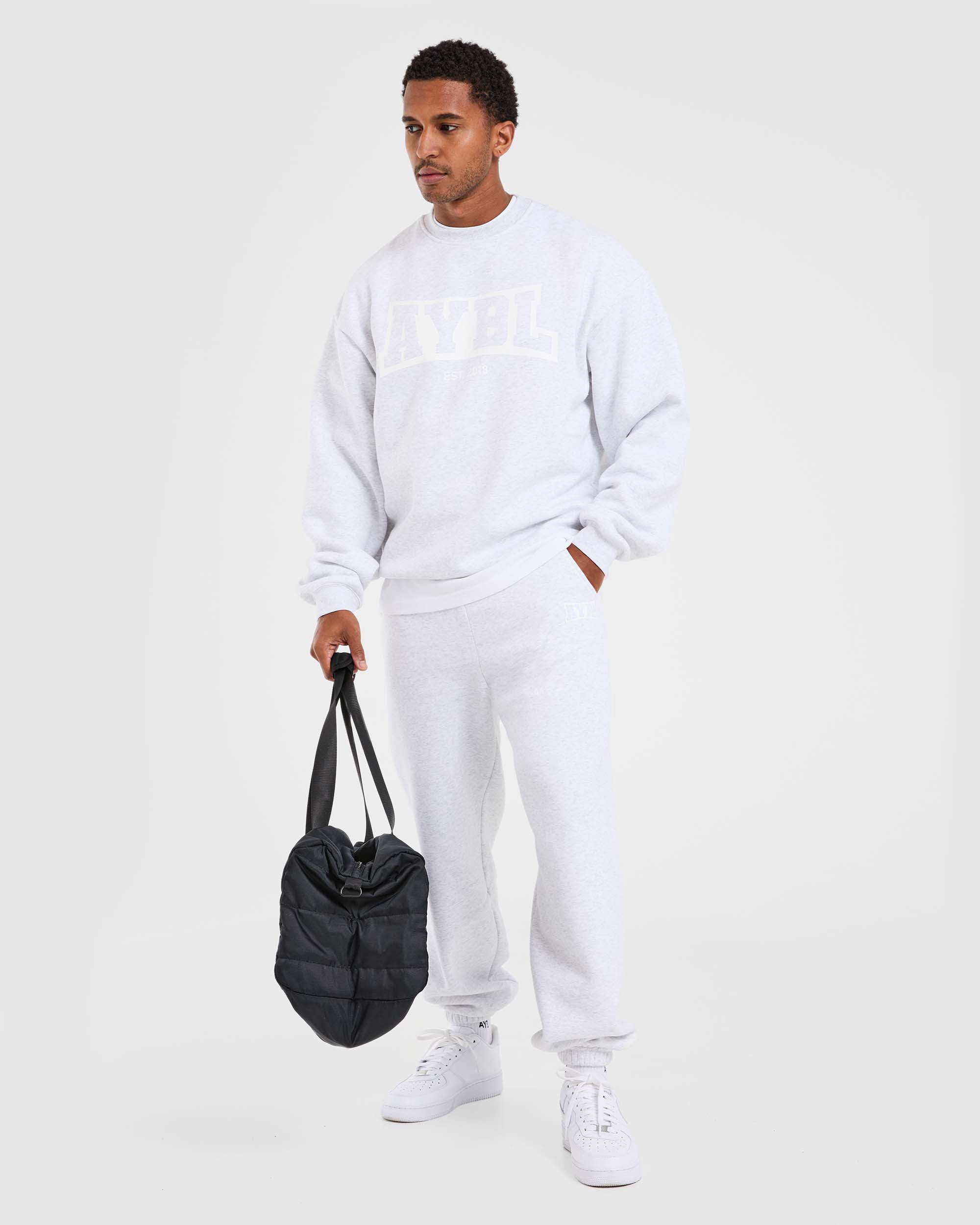 Academy Oversized Joggers - Grijs Marl