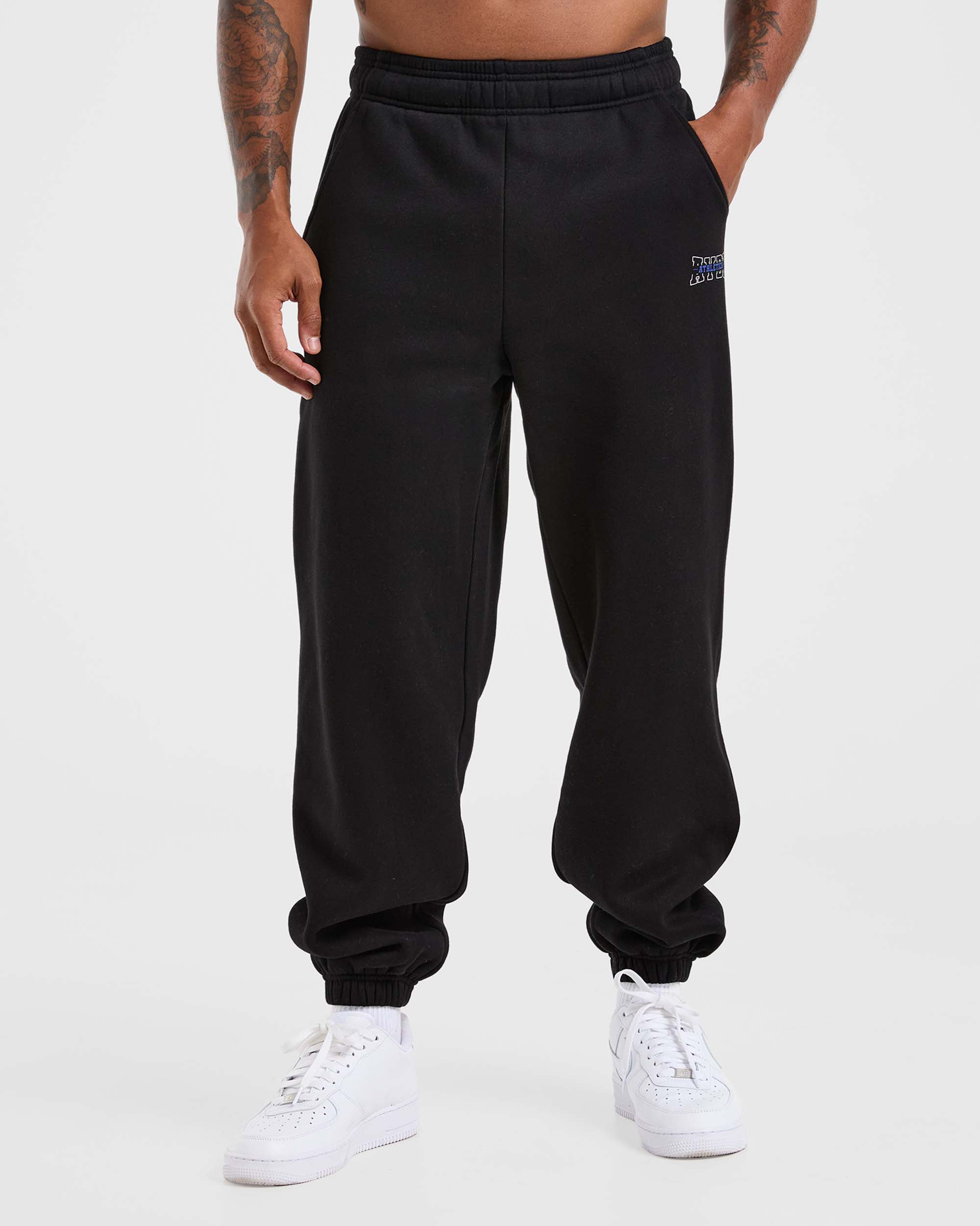 Athletics Oversized Joggers - Zwart