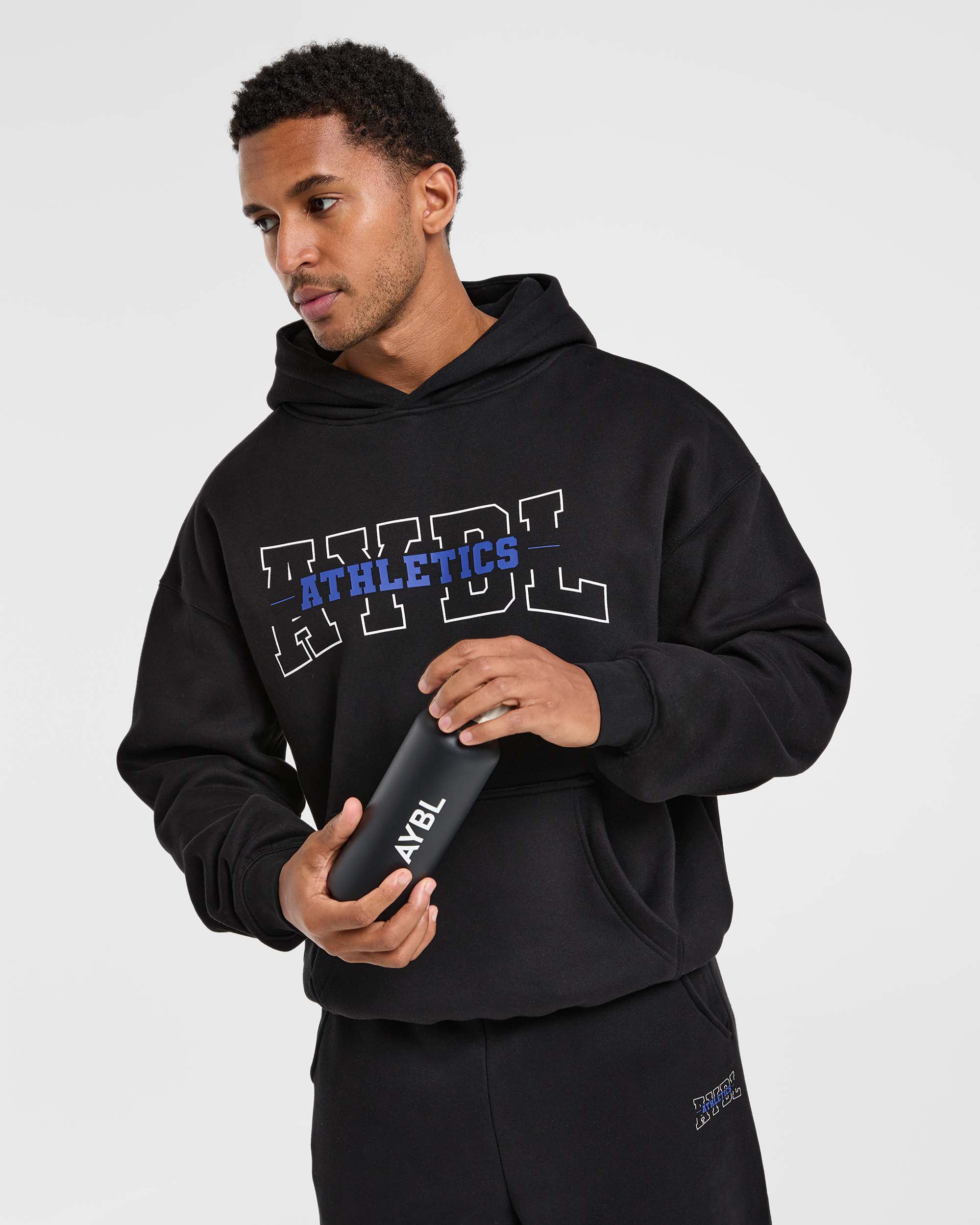 Athletics Oversized Hoodie - Zwart