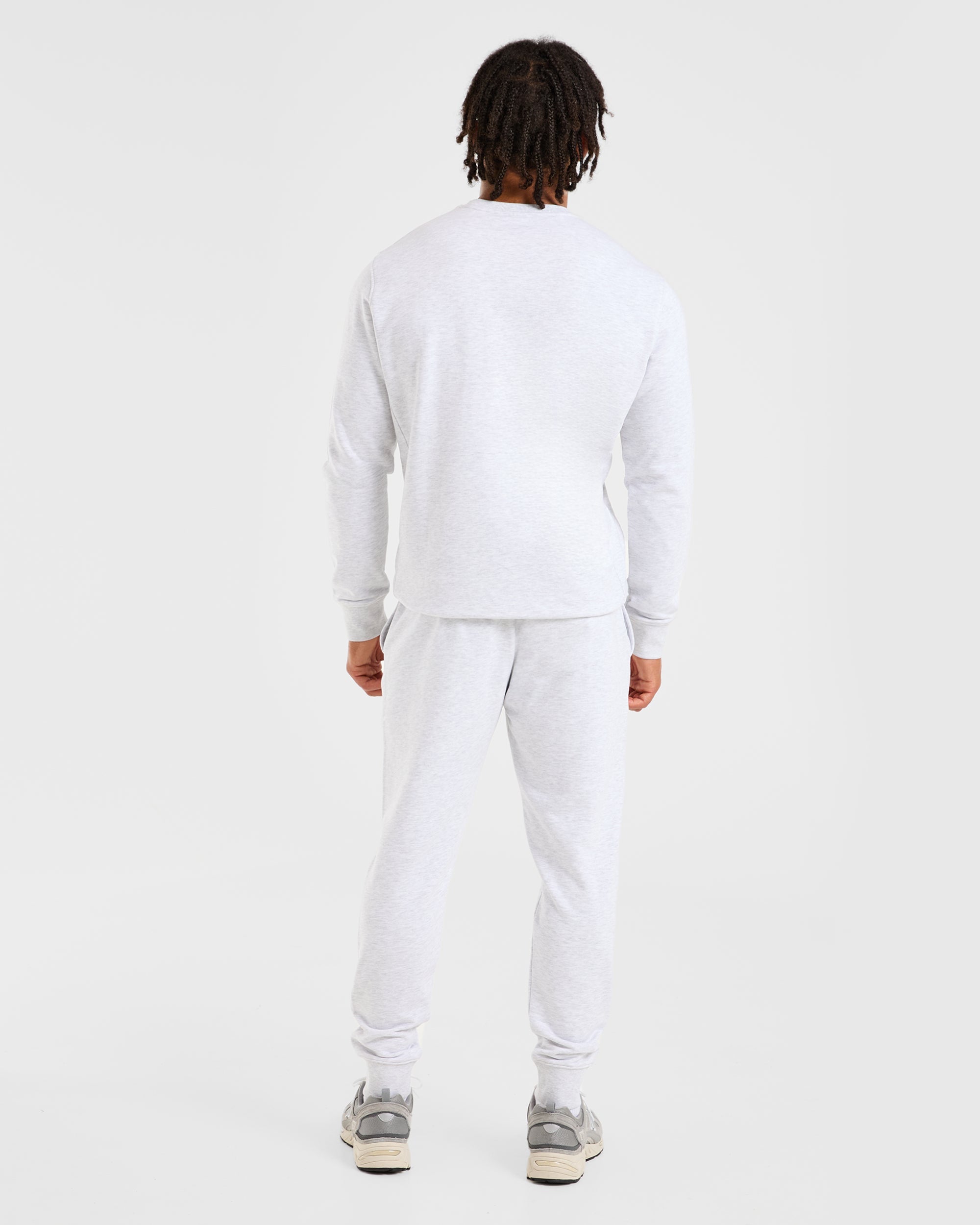 Essential Lightweight Sweater - Grijs Marl