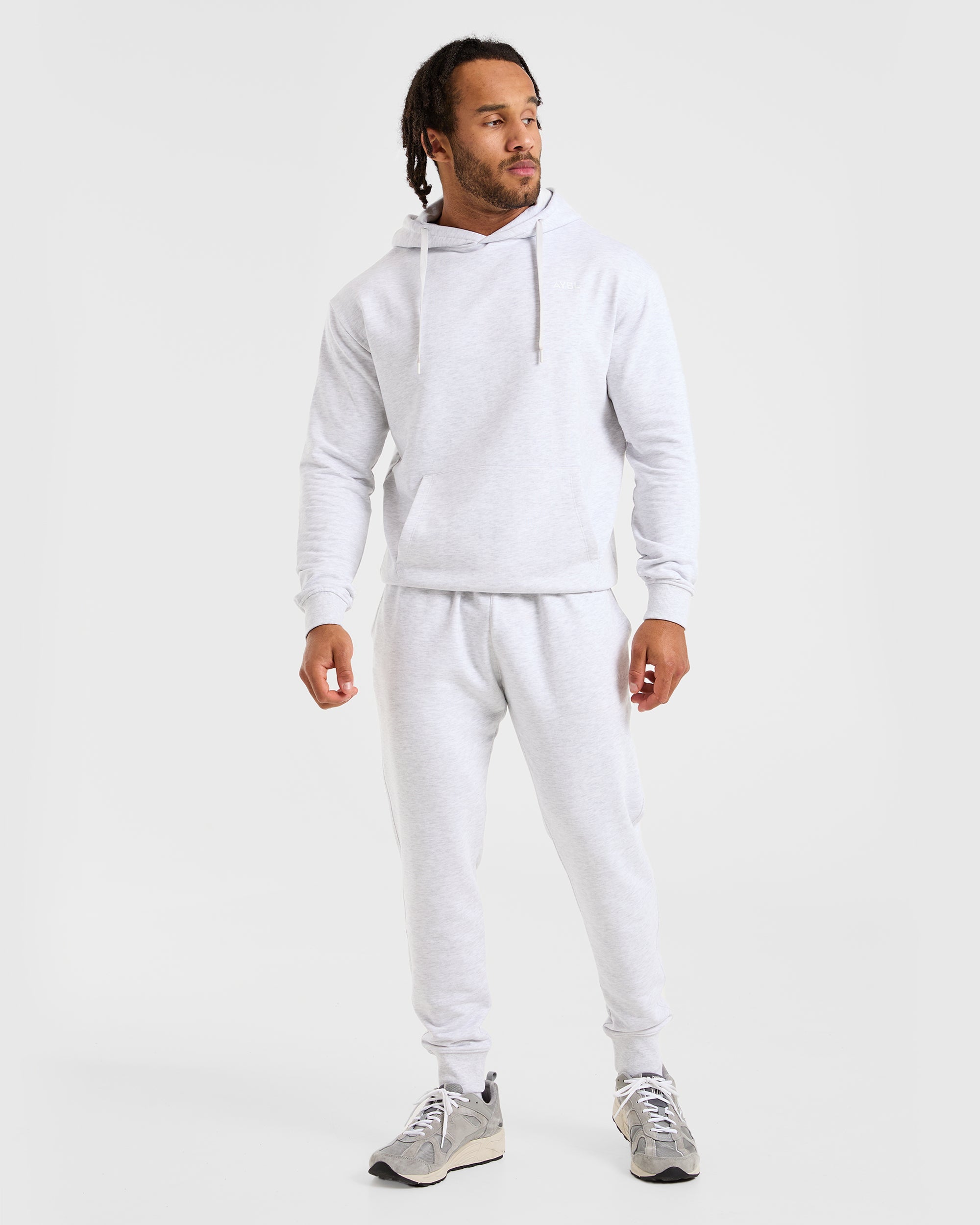 Essential Lightweight Hoodie - Grijs Marl