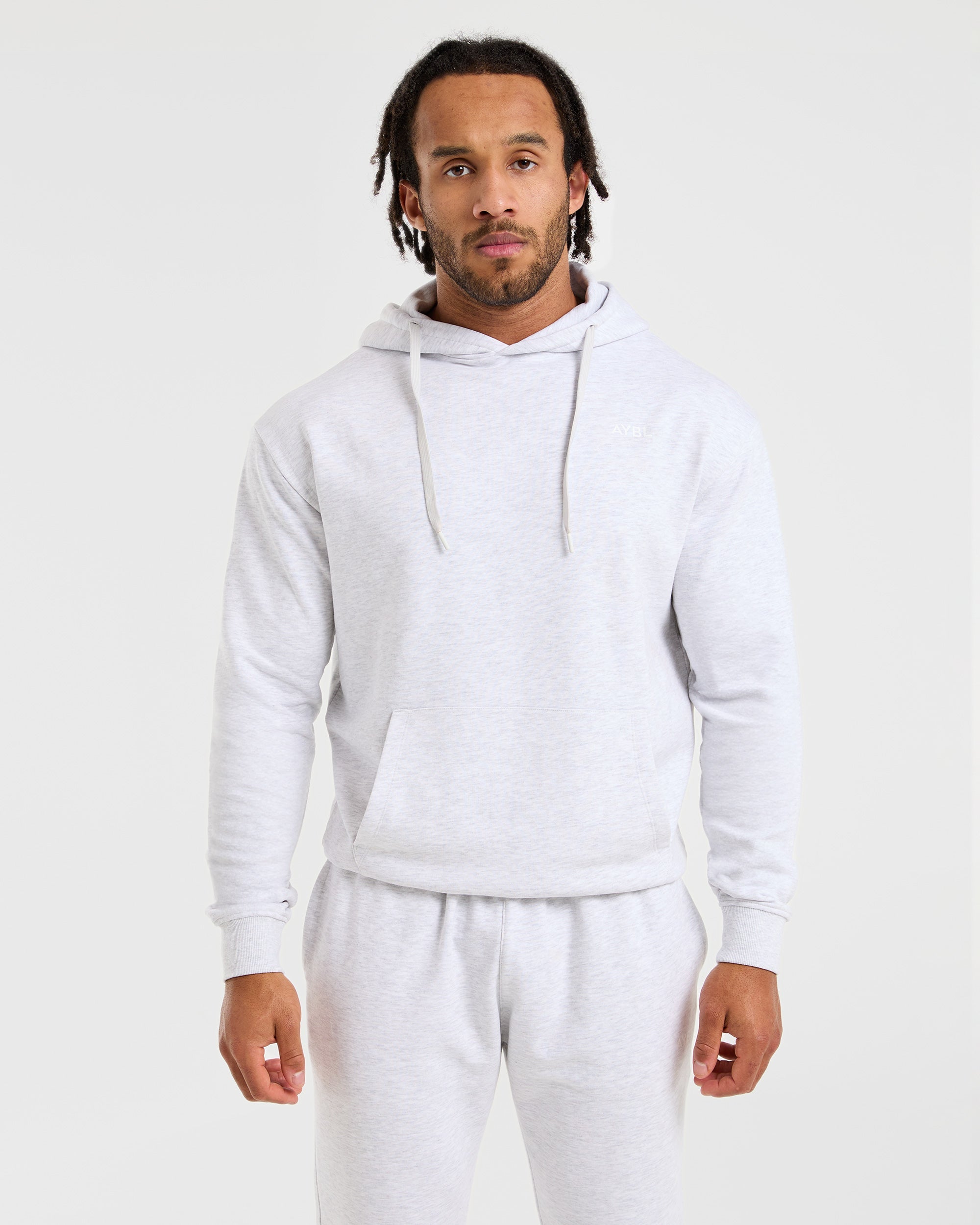 Essential Lightweight Hoodie - Grijs Marl