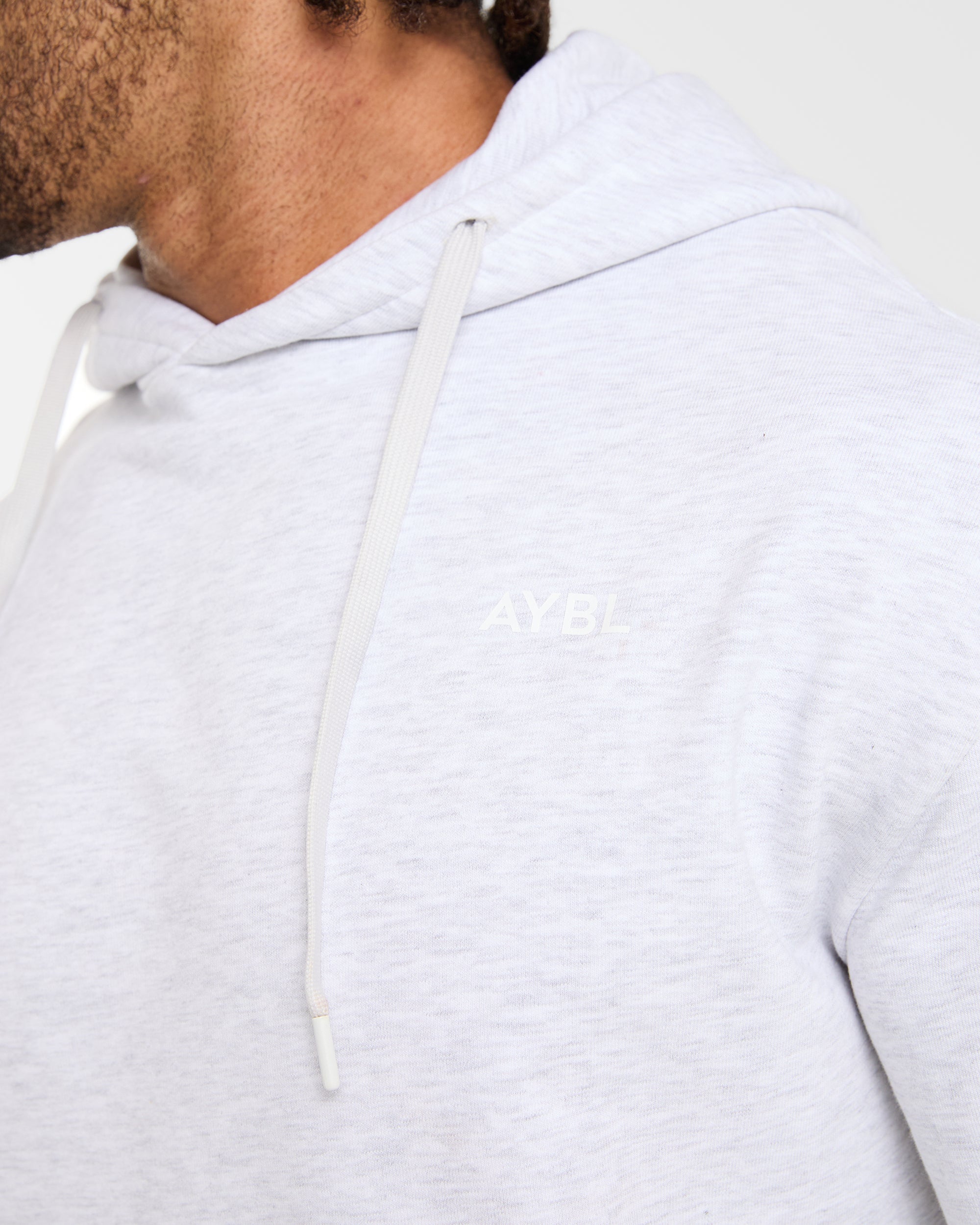 Essential Lightweight Hoodie - Grijs Marl