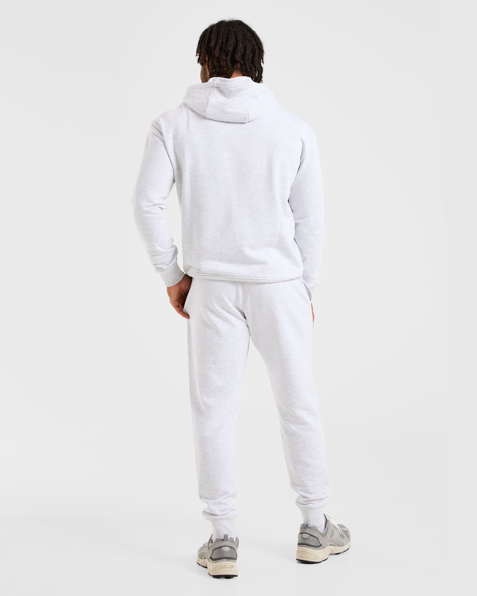 Essential Lightweight Hoodie - Grijs Marl